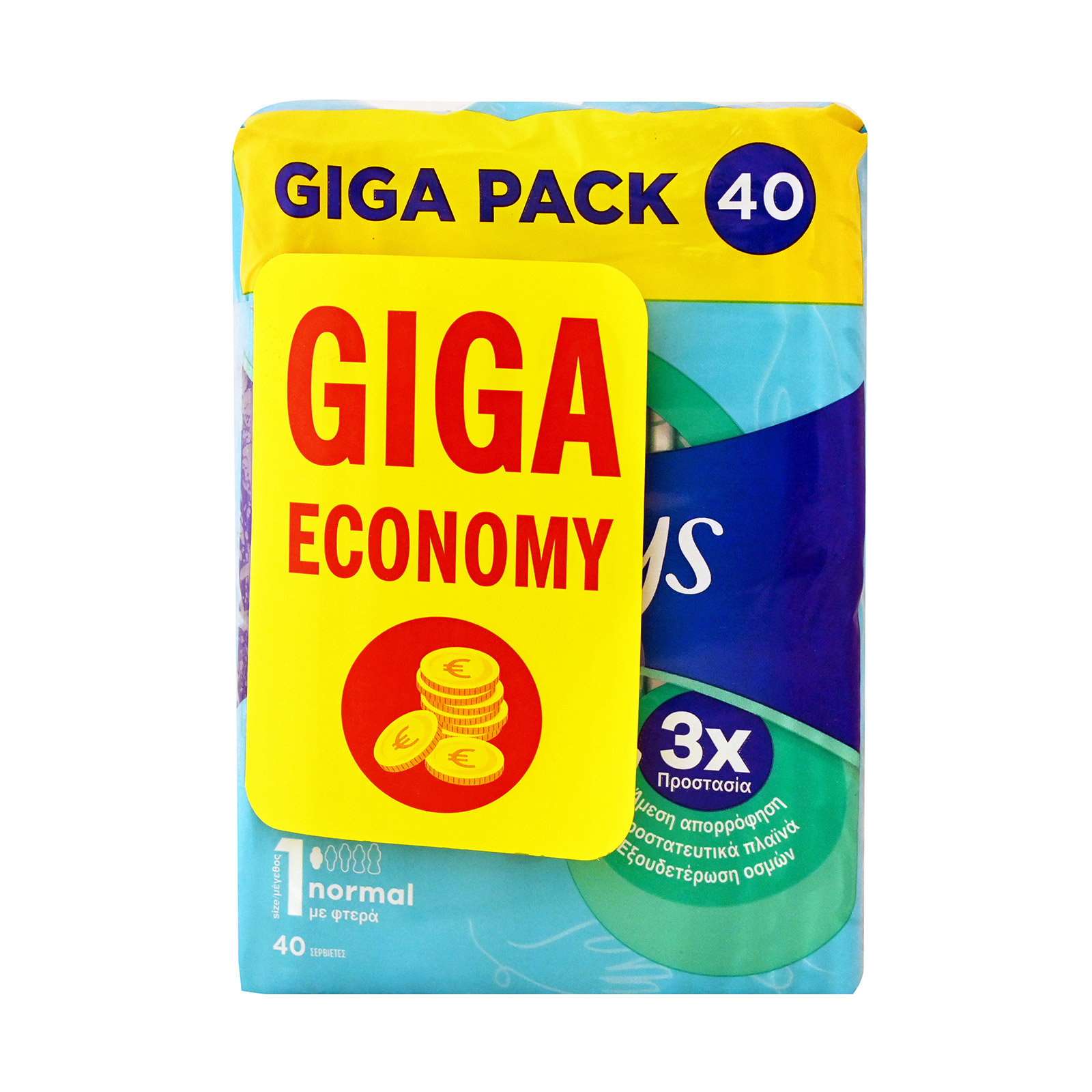 Always Ν1 σερβιέτες ultra με φτερά 40τεμ εικόνα 1