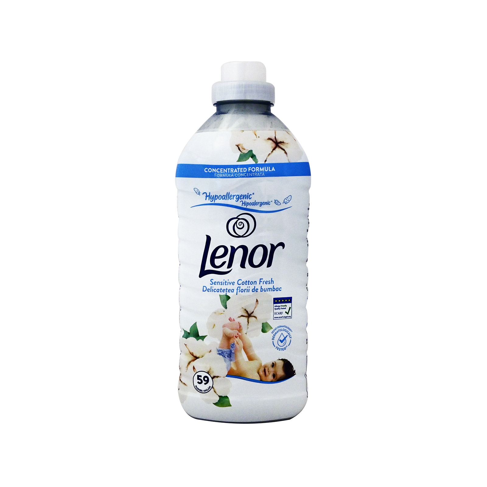 Lenor Sensitive μαλακτικό ρούχων συμπυκνωμένο sensitive 1239 ml 59μεζ εικόνα 1