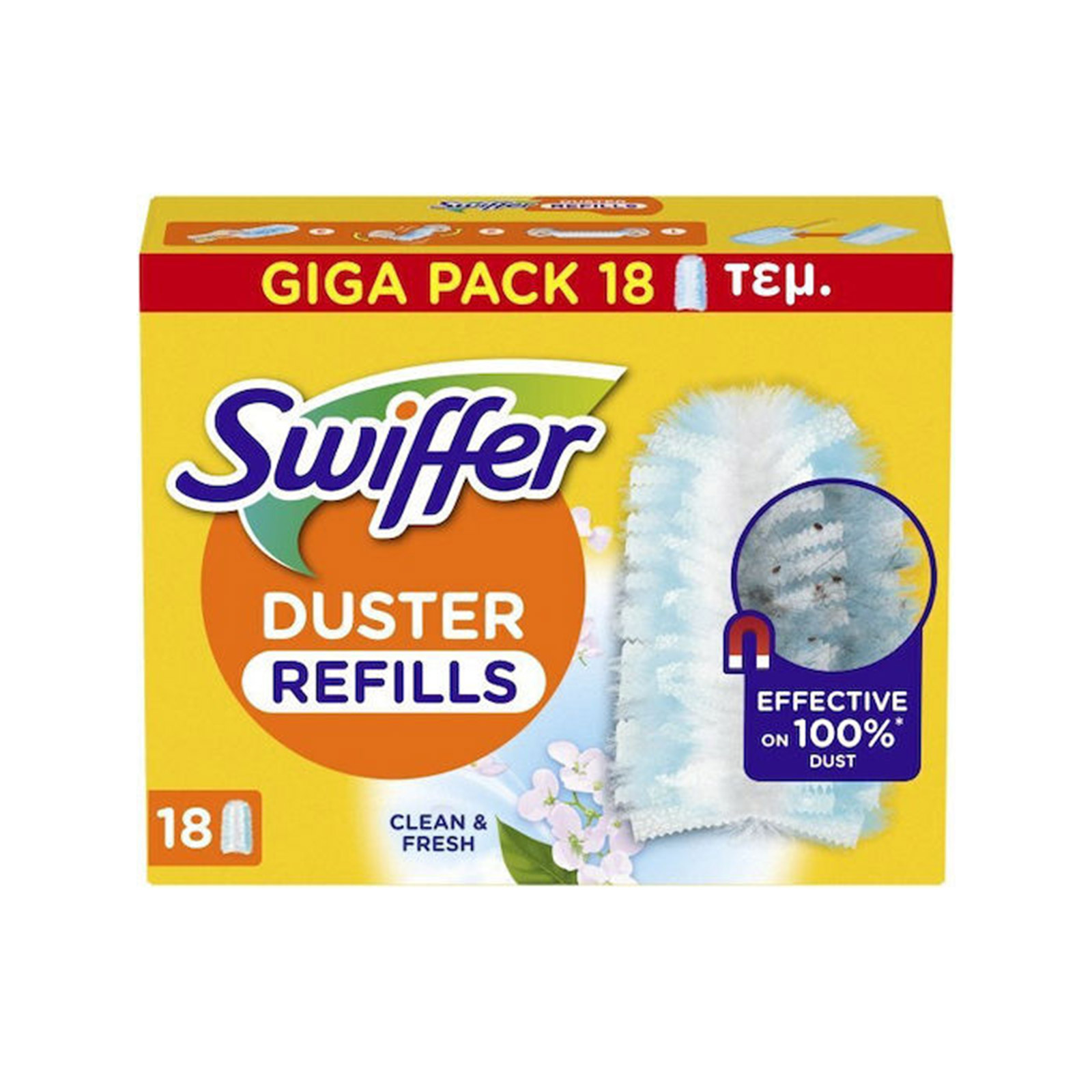 Swiffer Duster ανταλλακτικά πανάκια ξεσκονίσματος fresh 18τεμ εικόνα 1