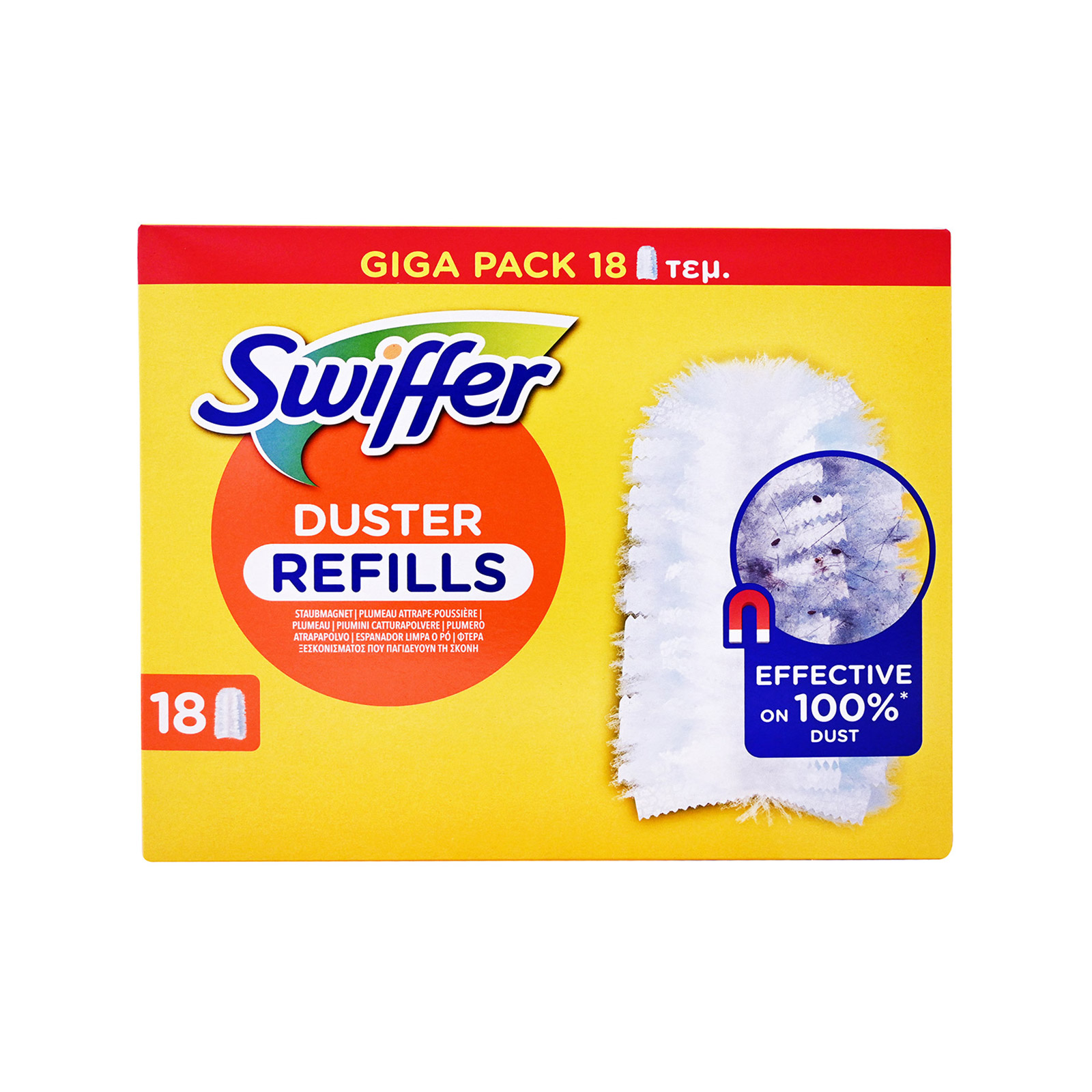 Swiffer Duster giga pack ανταλλακτικά πανάκια ξεσκονίσματος 18τεμ εικόνα 1