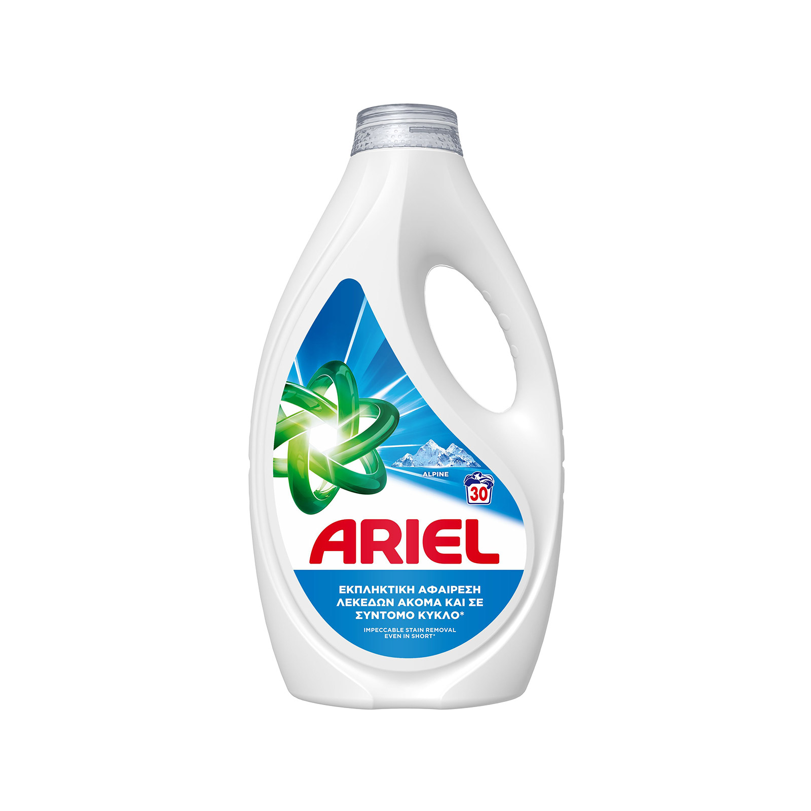 Ariel υγρό απορρυπαντικό πλυντηρίου ρούχων Alpine 1350ml 30μεζ εικόνα 1