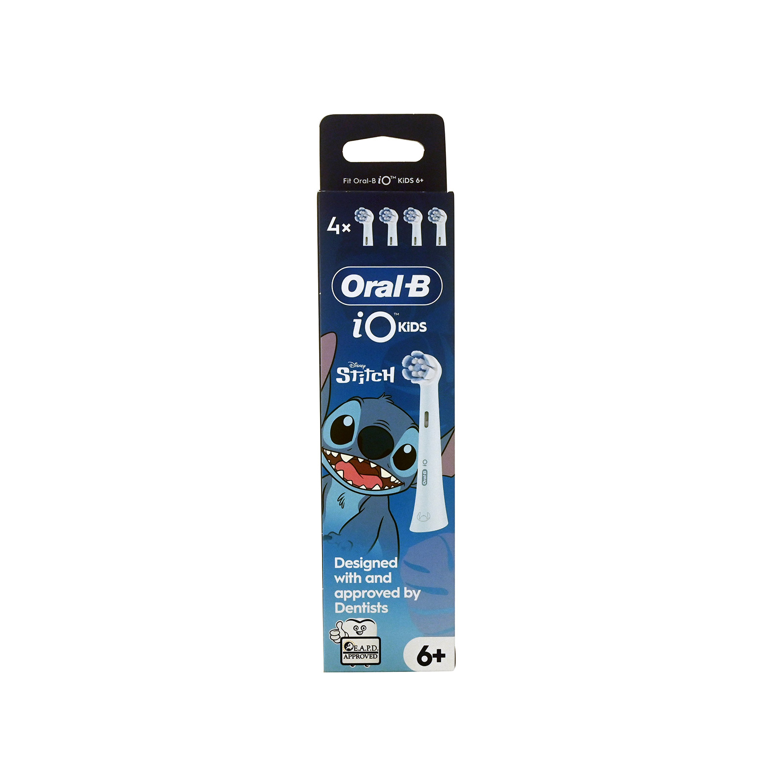 Oral -B IQ Kids Disney Stitch ανταλλακτικά ηλεκτρικής οδοντόβουρτσας 4τεμ εικόνα 1