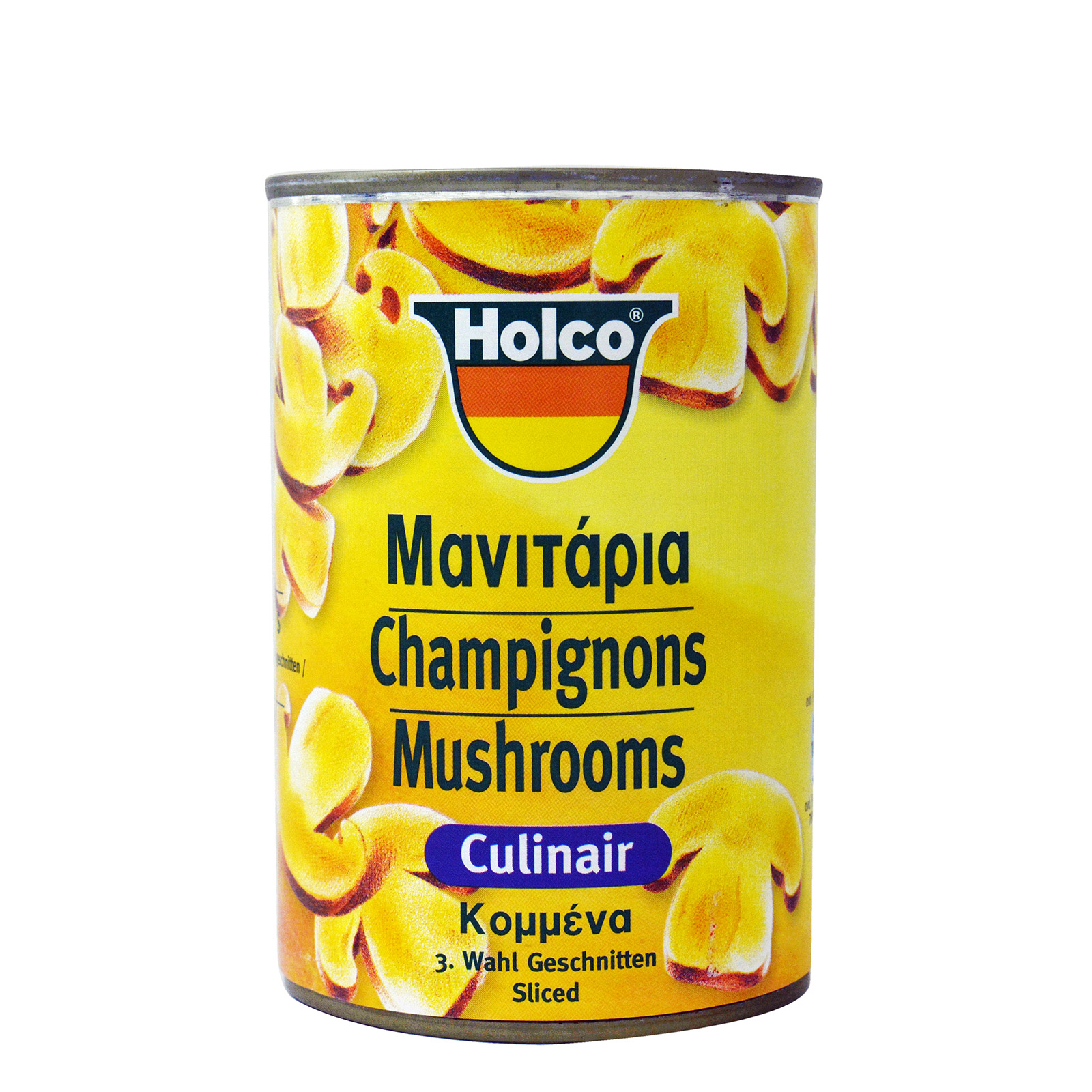 Holco Culinair μανιτάρια κομμένα κονσέρβα λαχανικών 400g (στραγγισμένο βάρος 230g) εικόνα 1