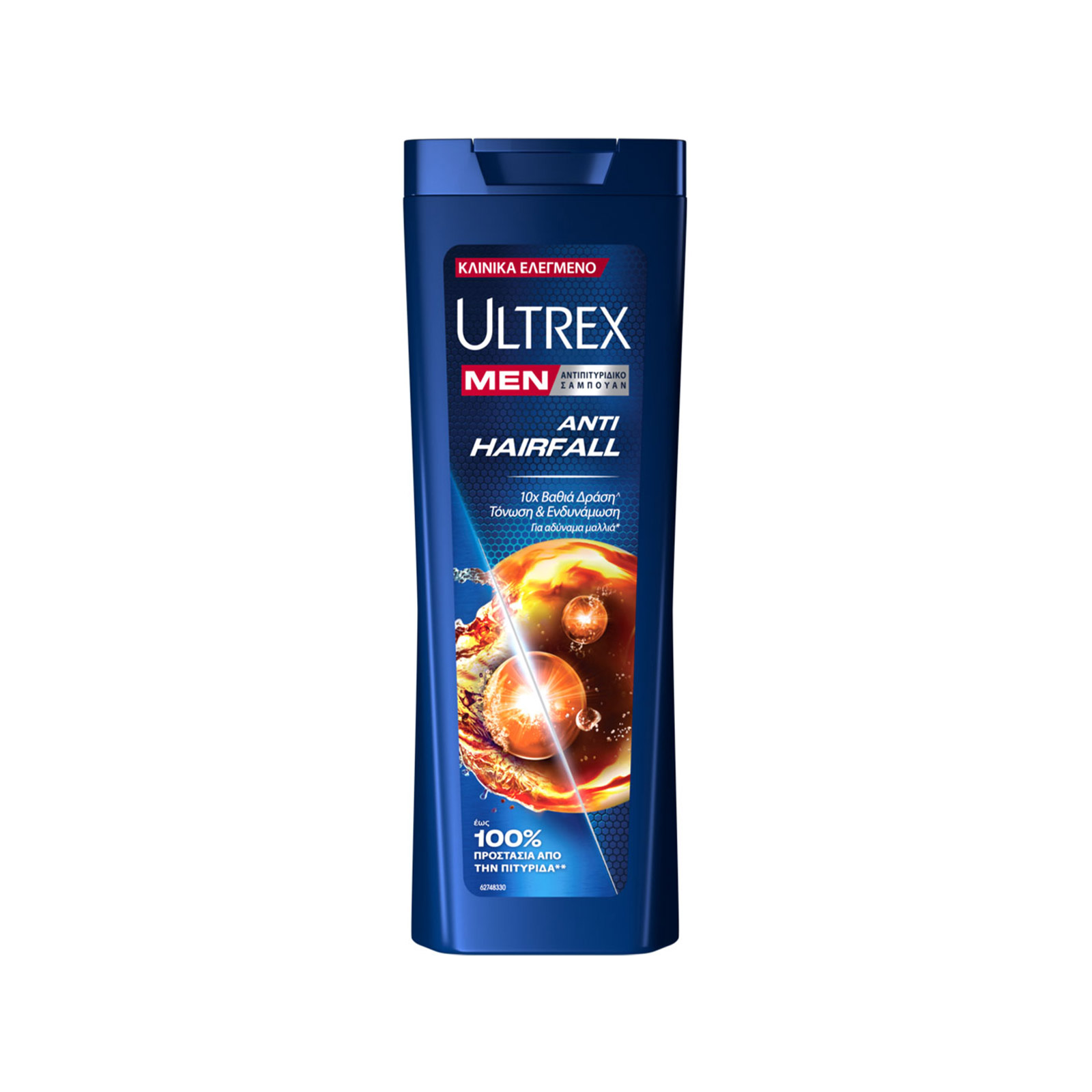 Ultrex Men / anti hair fall σαμπουάν μαλλιών αντρικό αντιπιτυριδικό με εκχύλισμα ginseng / για αδύναμα μαλλιά που σπανε αντρικό 360ml εικόνα 1