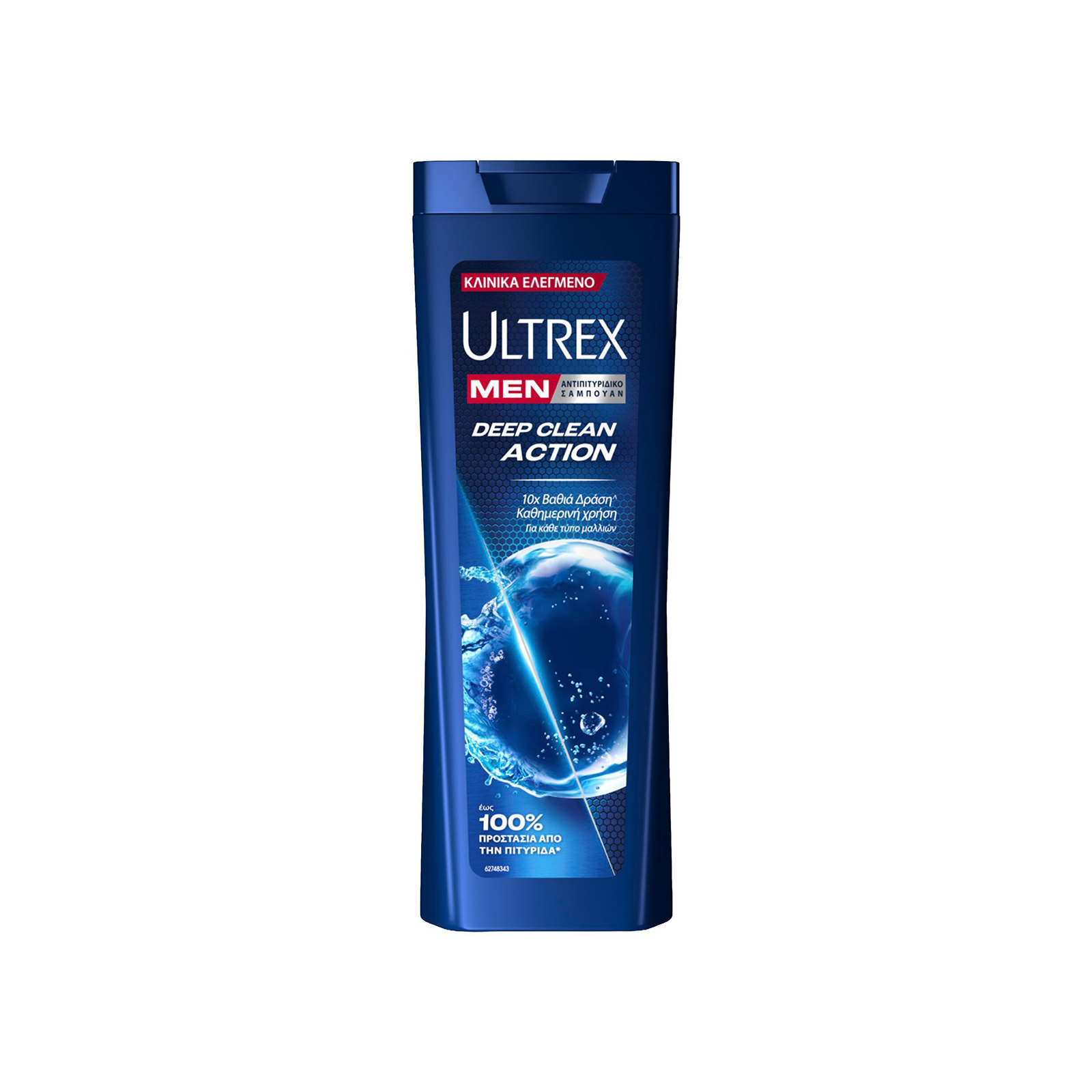 Ultrex Men / deep clean action σαμπουάν μαλλιών αντρικό αντιπιτυριδικό για κάθε τύπο μαλλιών αντρικό 360ml εικόνα 1