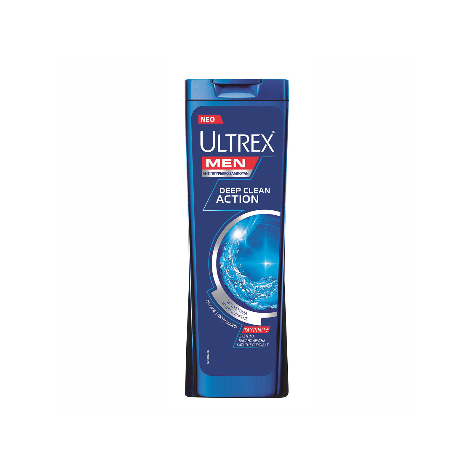 Ultrex Men / deep clean action σαμπουάν μαλλιών αντρικό αντιπιτυριδικό για κάθε τύπο μαλλιών αντρικό 360ml εικόνα 1
