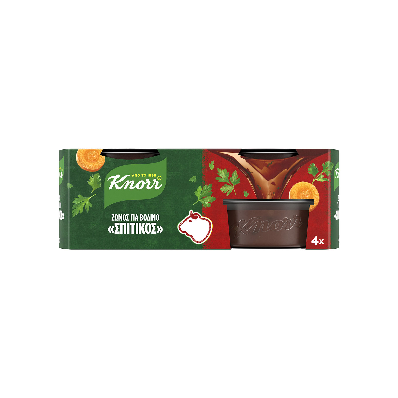 Knorr Σπιτικός ζωμός σε ρευστή μορφή βοδινού 4x28g εικόνα 1