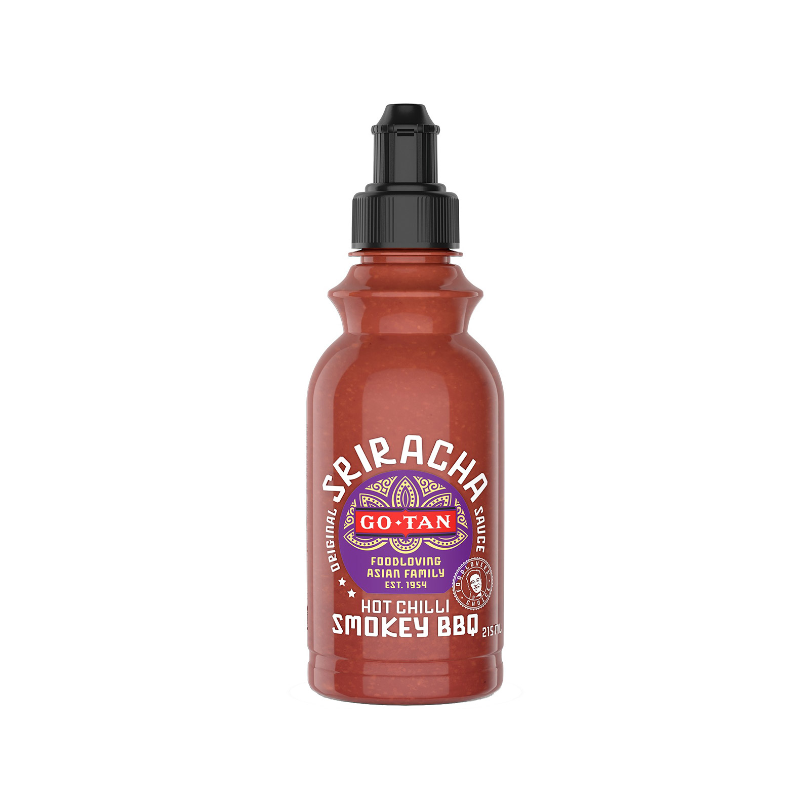 Go Tan σάλτσα σως smokey spiracha 215ml εικόνα 1