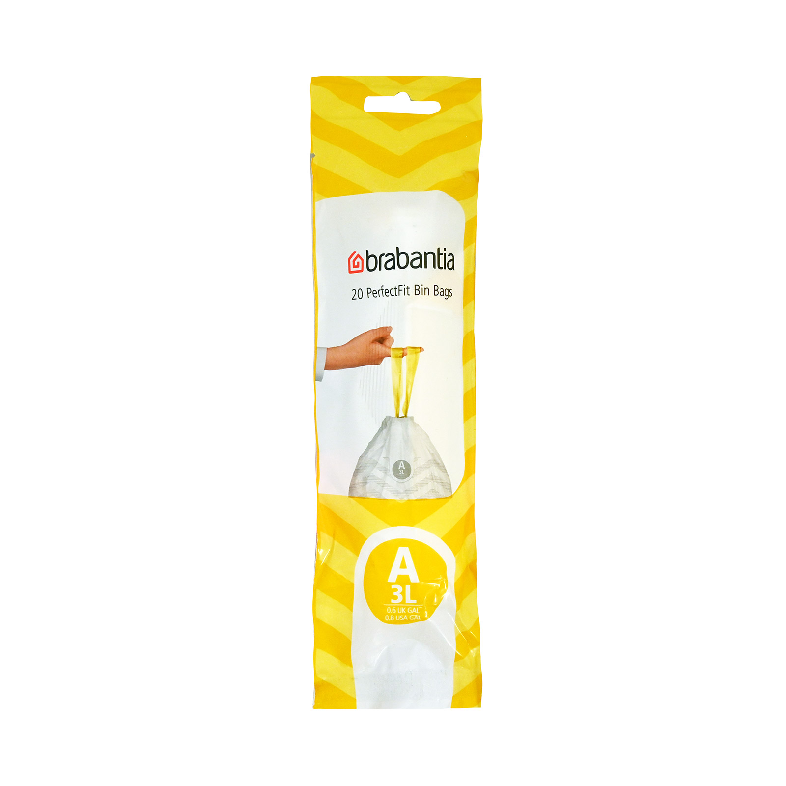 Brabantia Extra strong / 3 lt μικρές σακούλες απορριμμάτων με λαβές 20τεμ εικόνα 1