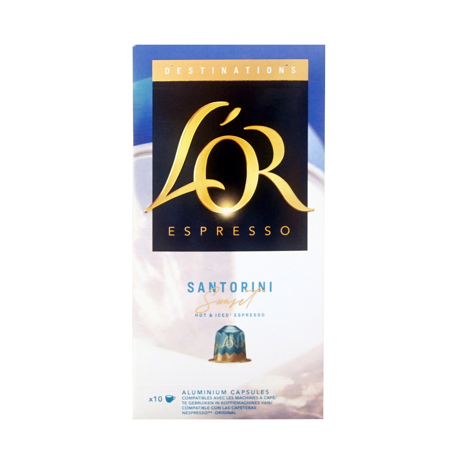 L'or Santorini καφές espresso σε κάψουλες 10τεμ εικόνα 1