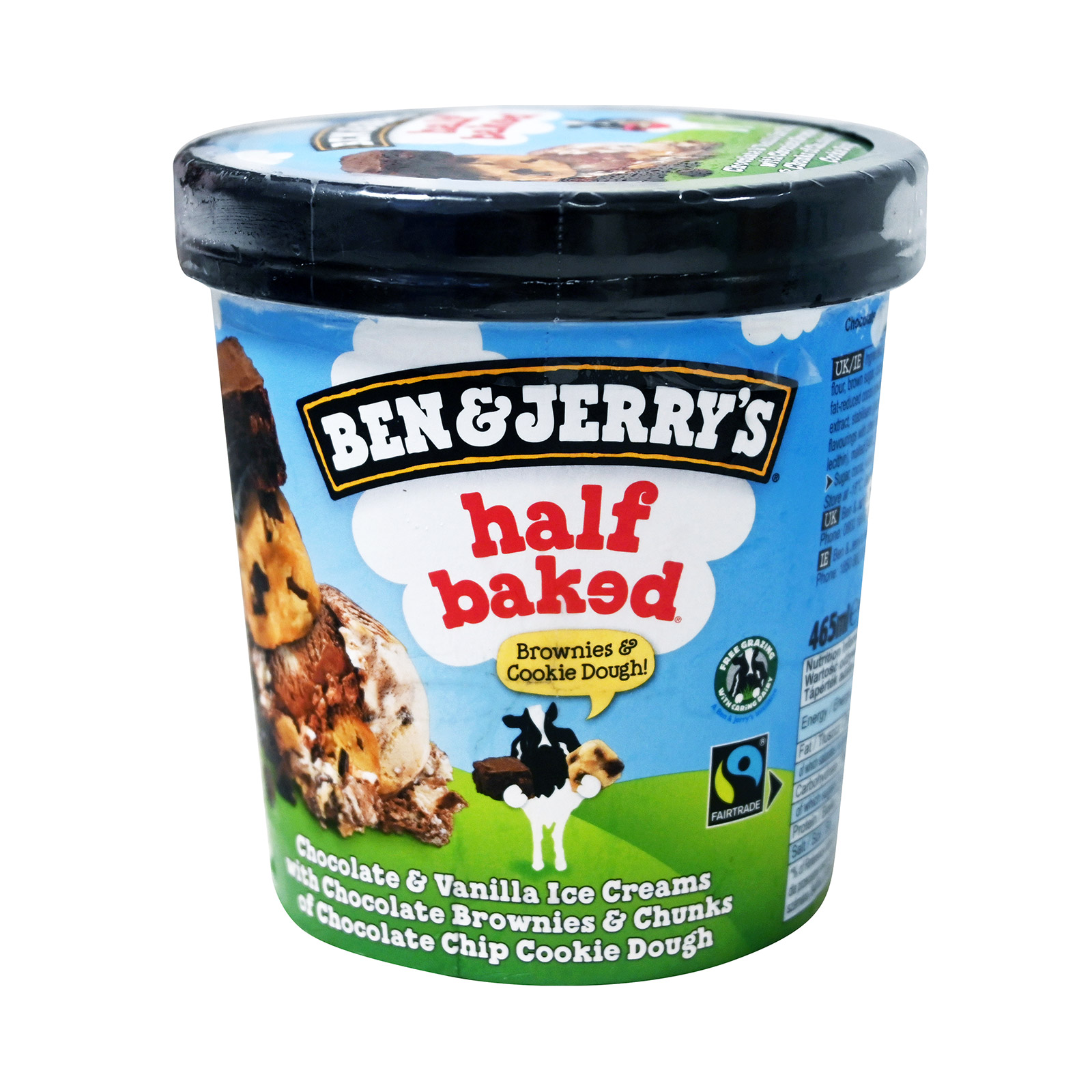 Ben & Jerry's Half Baked παγωτό οικογενειακό brownies cookie dough 465ml εικόνα 1