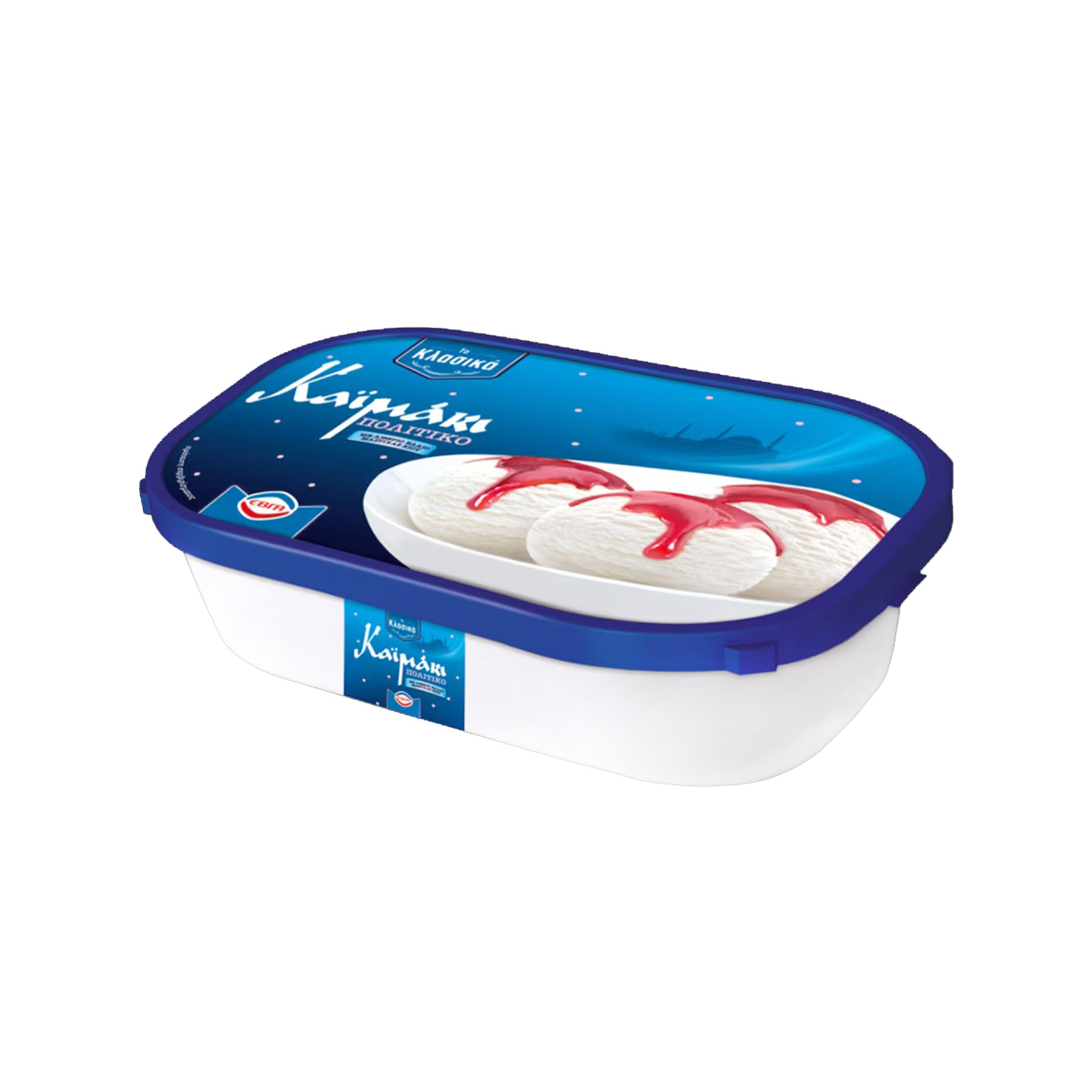 Έβγα παγωτό οικογενειακό καϊμάκι πολίτικο 0.57kg εικόνα 1