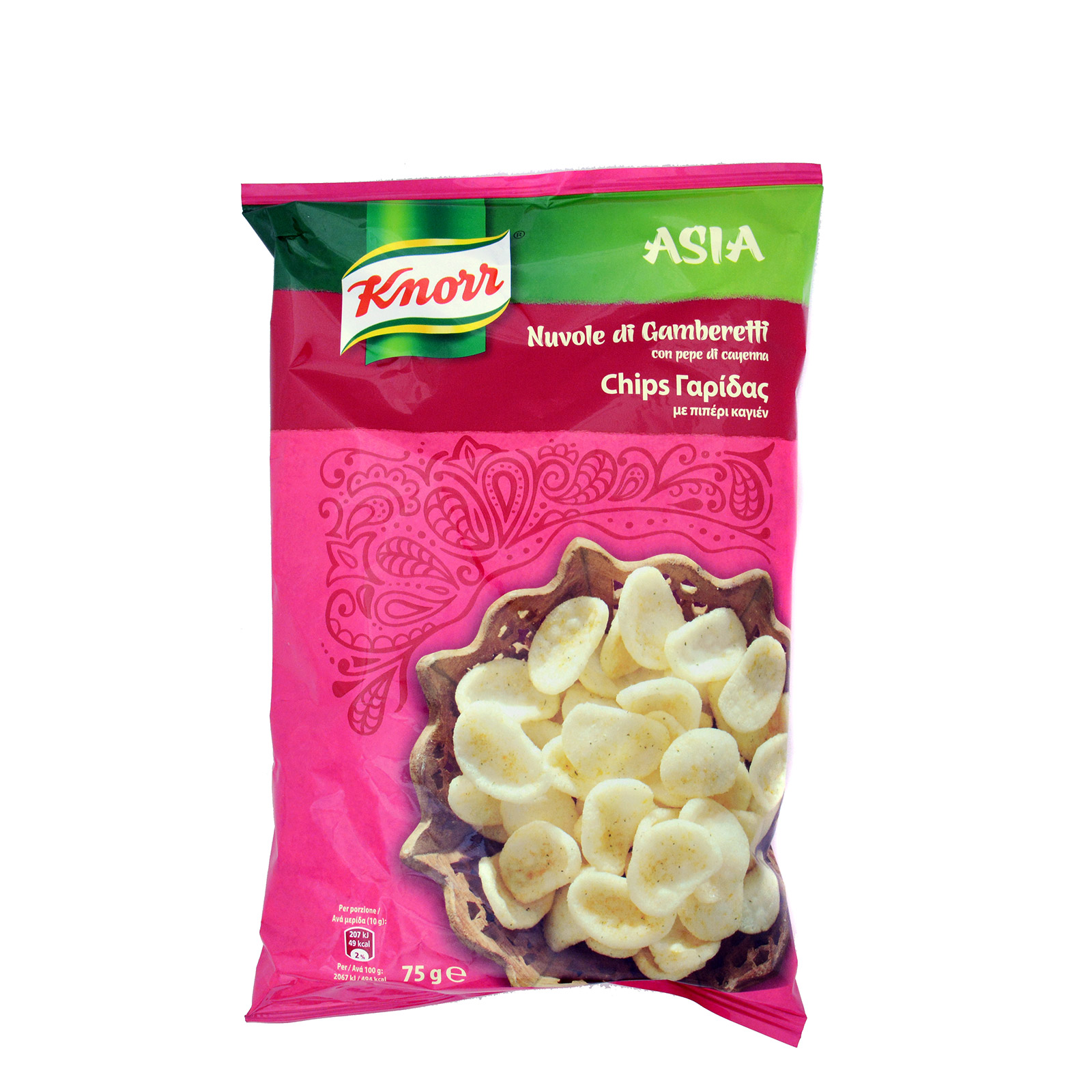 Knorr Asia shrimp chips with cayenne pepper snacks 75g image 1