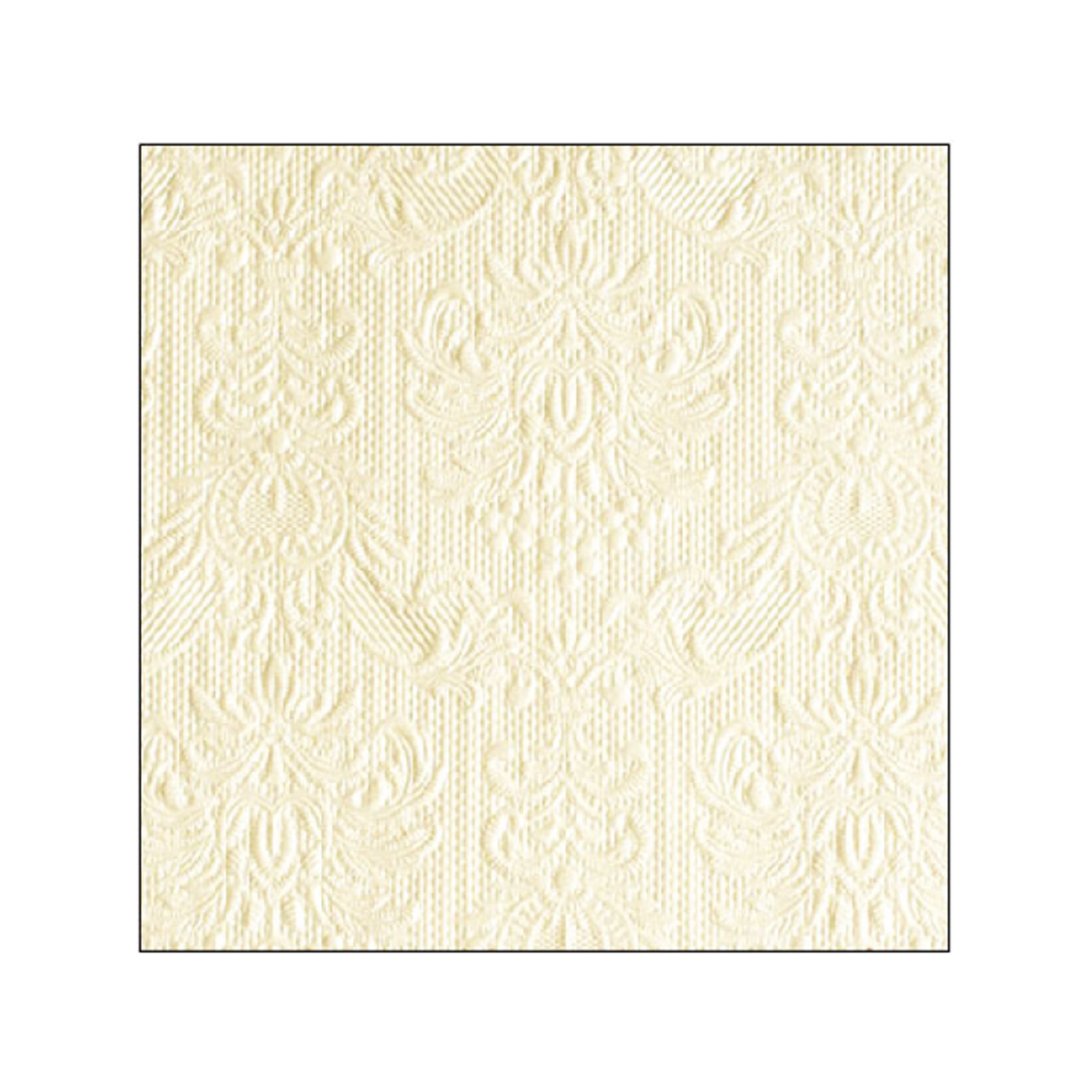 Ambiente Elegance χαρτοπετσέτες μεσαίες cream ανάγλυφο 33x33εκ. 15 τεμάχια 82g εικόνα 1