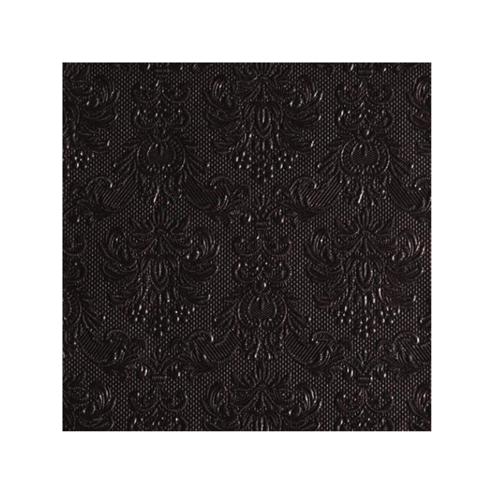 Ambiente Elegance χαρτοπετσέτες μεσαίες μαύρες ανάγλυφο 33x33εκ. 15 τεμάχια 82g εικόνα 1