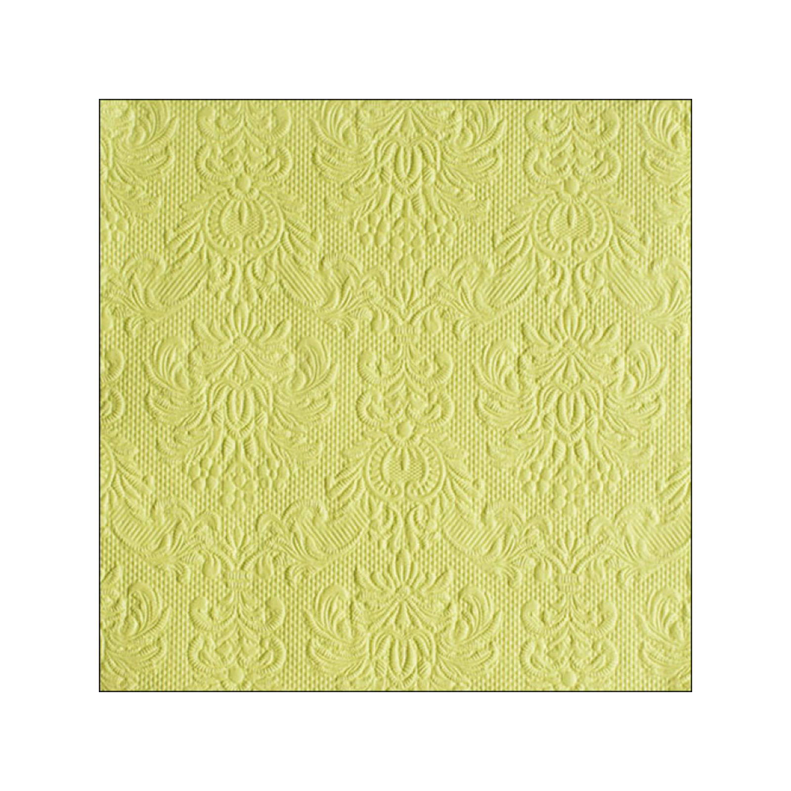 Ambiente Elegance 13304931 χαρτοπετσέτες μεσαίες lime 33x33εκ. 15 τεμάχια 130g εικόνα 1