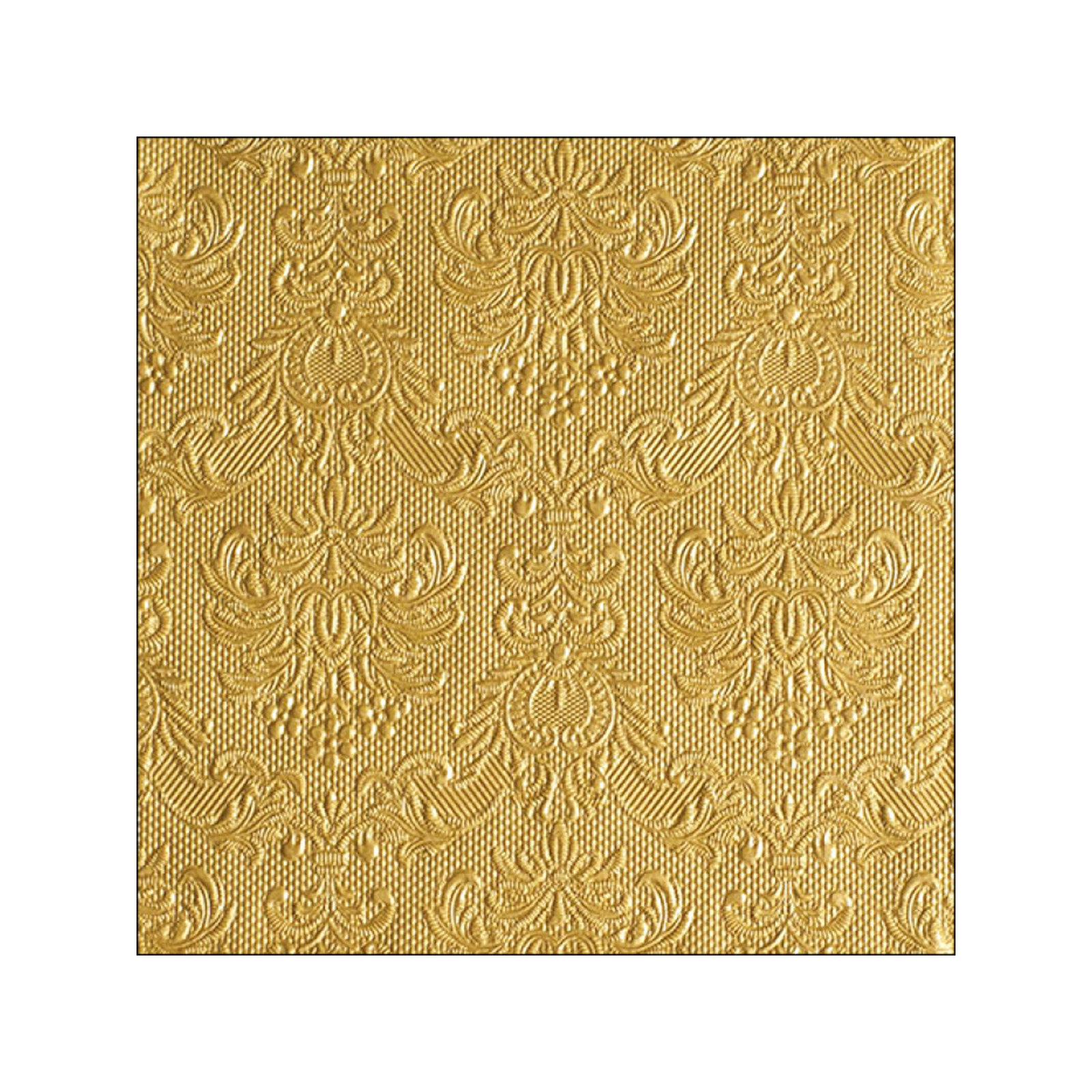 Ambiente Elegance χαρτοπετσέτες μεγάλες gold 40x40εκ. 15 τεμάχια 134g εικόνα 1