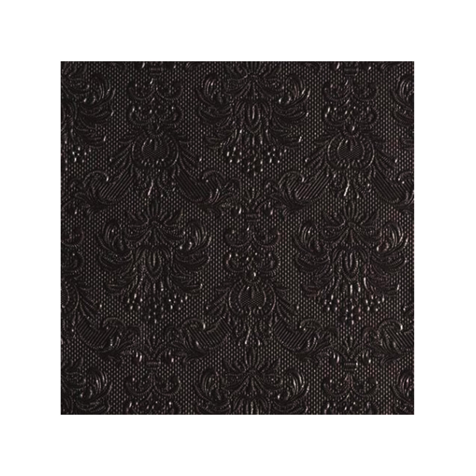 Ambiente Elegance χαρτοπετσέτες μεγάλες μαύρες ανάγλυφο 40x40εκ. 15 τεμάχια 126g εικόνα 1