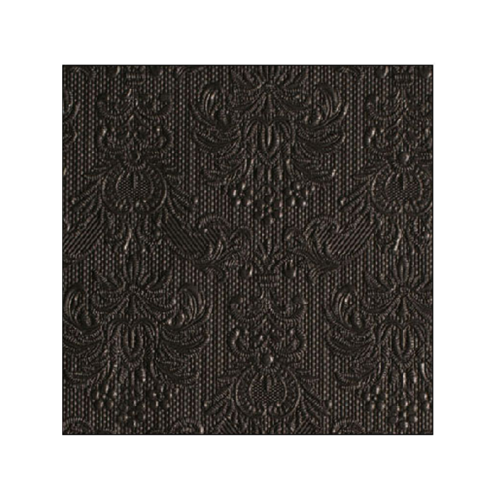 Ambiente Elegance 12504939 χαρτοπετσέτες μικρές black 25x25εκ. 15 τεμάχια 70g εικόνα 1