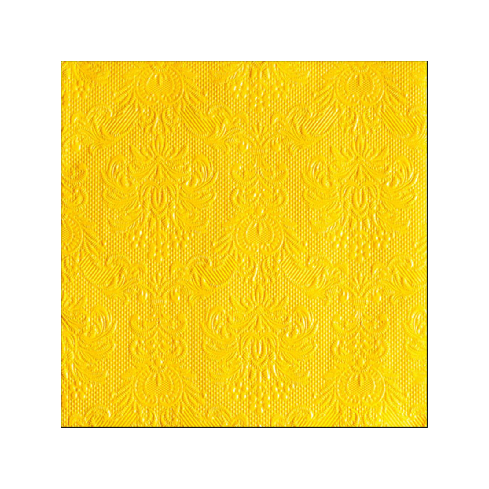 Ambiente Elegance χαρτοπετσέτες μεσαίες yellow 33 x33 εκ, 20 τεμάχια 130g εικόνα 1