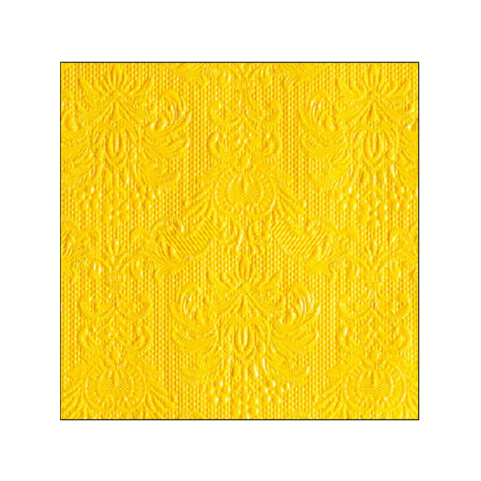 Ambiente Elegance χαρτοπετσέτες μικρές yellow 25x25εκ. 15 τεμάχια 75g εικόνα 1