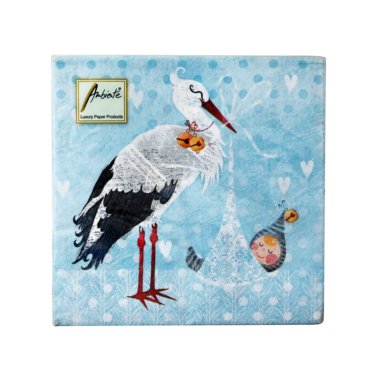 Ambiente 13307566 χαρτοπετσέτες μεσαίες baby boy 33 x33 εκ, 20 τεμάχια 118g εικόνα 1