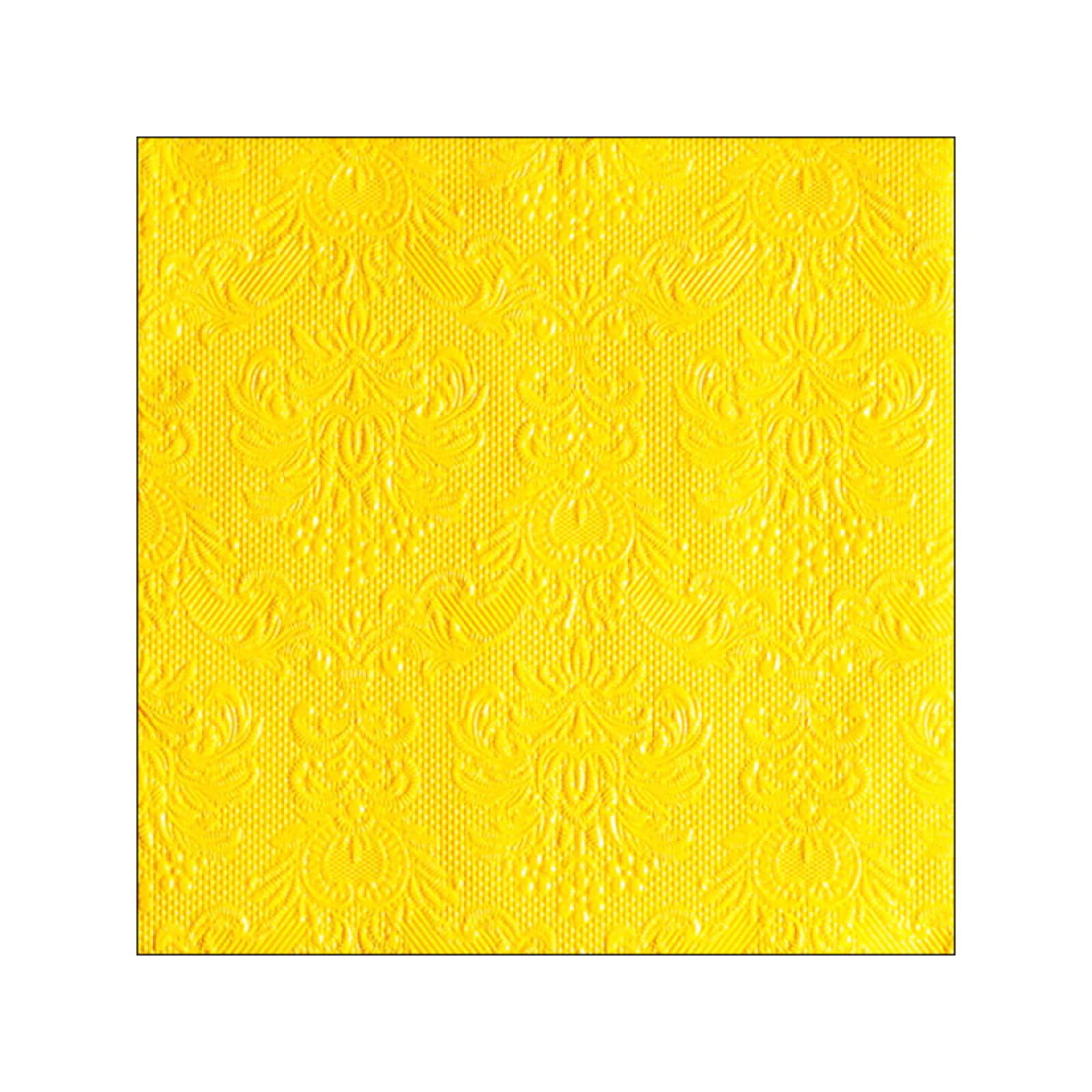 Ambiente Elegance 13311107 χαρτοπετσέτες μεσαίες yellow 33x33εκ. 20 τεμάχια 115g εικόνα 1
