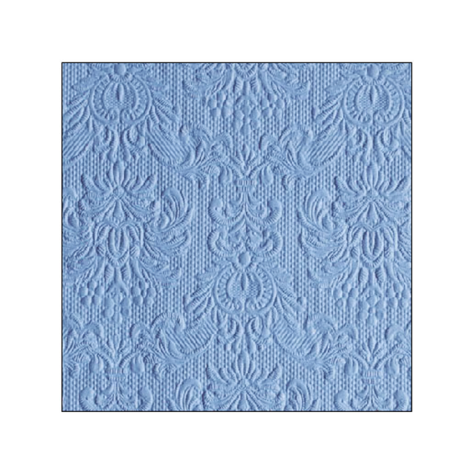 Ambiente Elegance 1251111 χαρτοπετσέτες μικρές jeans blue 25x25εκ. 15 τεμάχια 70g εικόνα 1