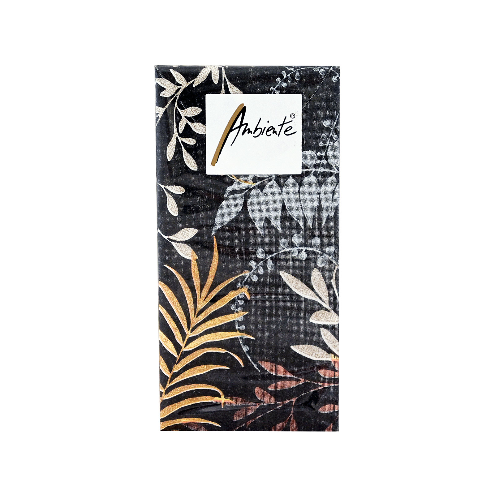 Ambiente 12216975 χαρτομαντηλα τσέπης leaves 10τεμ εικόνα 1