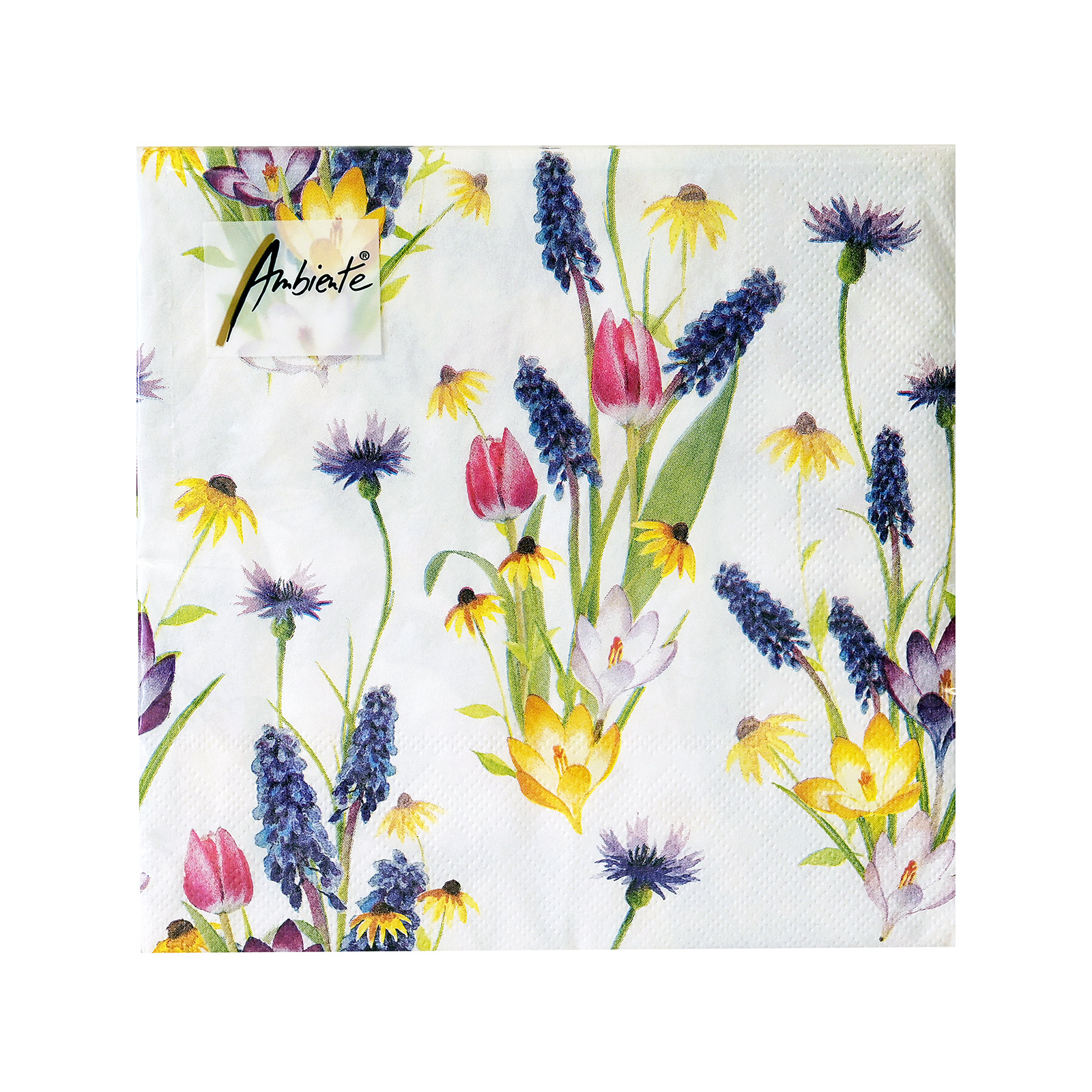 Ambiente χαρτοπετσέτες μεσαίες hello spring 33 x33 εκ, 20 τεμάχια 111g εικόνα 1