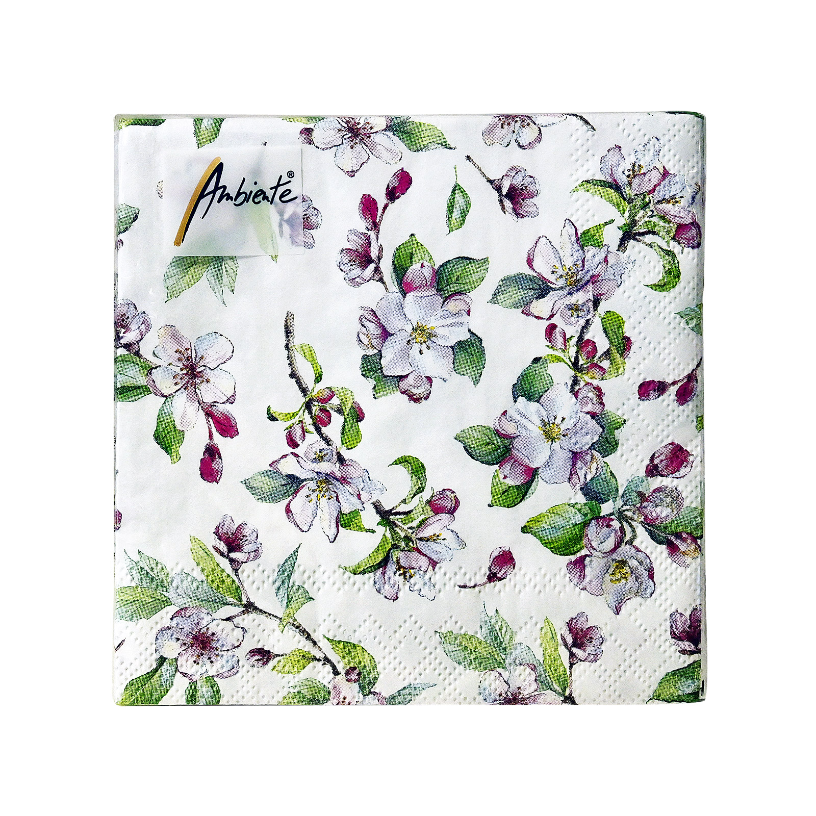 Ambiente χαρτοπετσέτες μικρές spring blossom 25x25εκ. 20 τεμάχια 68g εικόνα 1