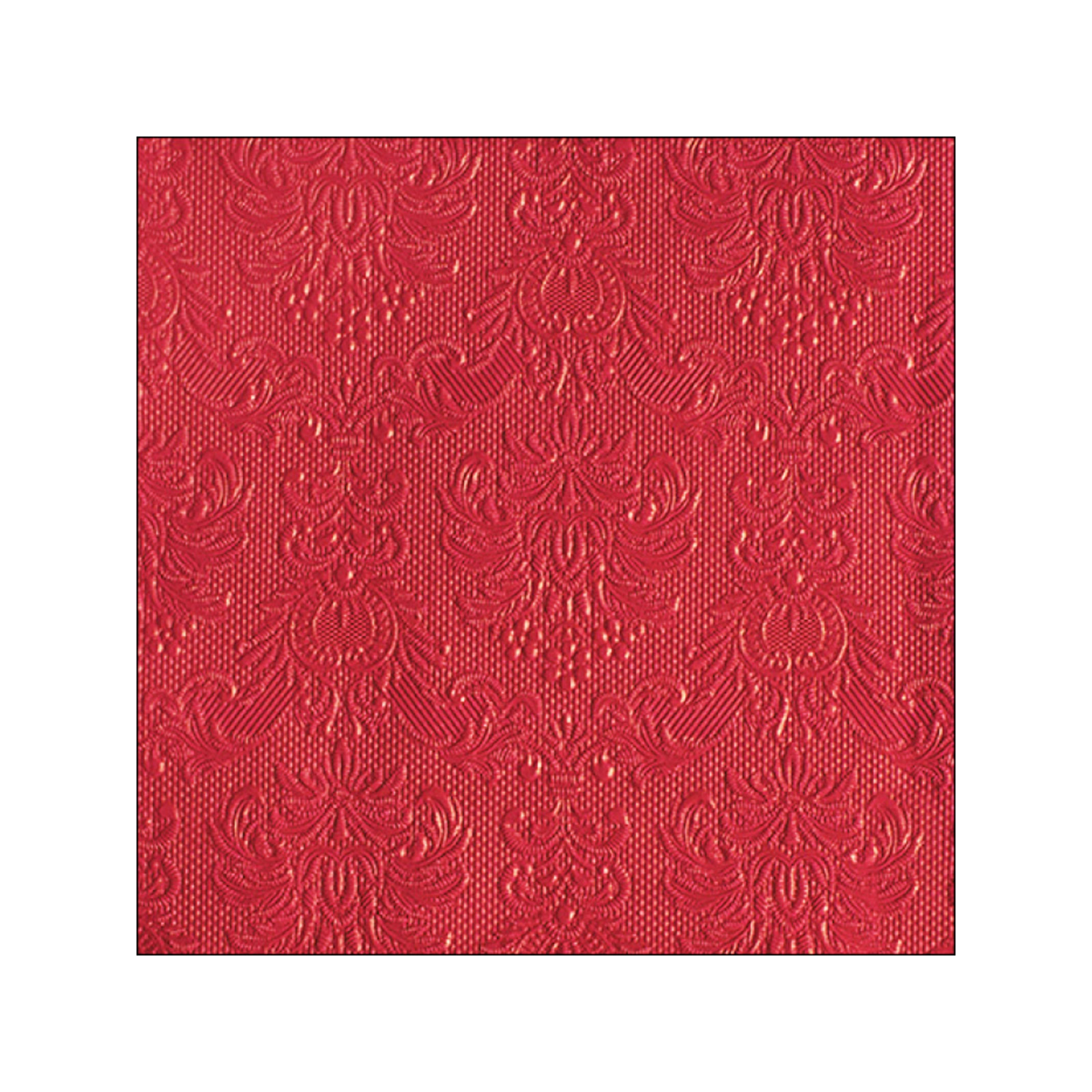 Ambiente 13317577 χαρτοπετσέτες μεσαίες elegance red 33 x33 εκ, 20 τεμάχια 120g εικόνα 1