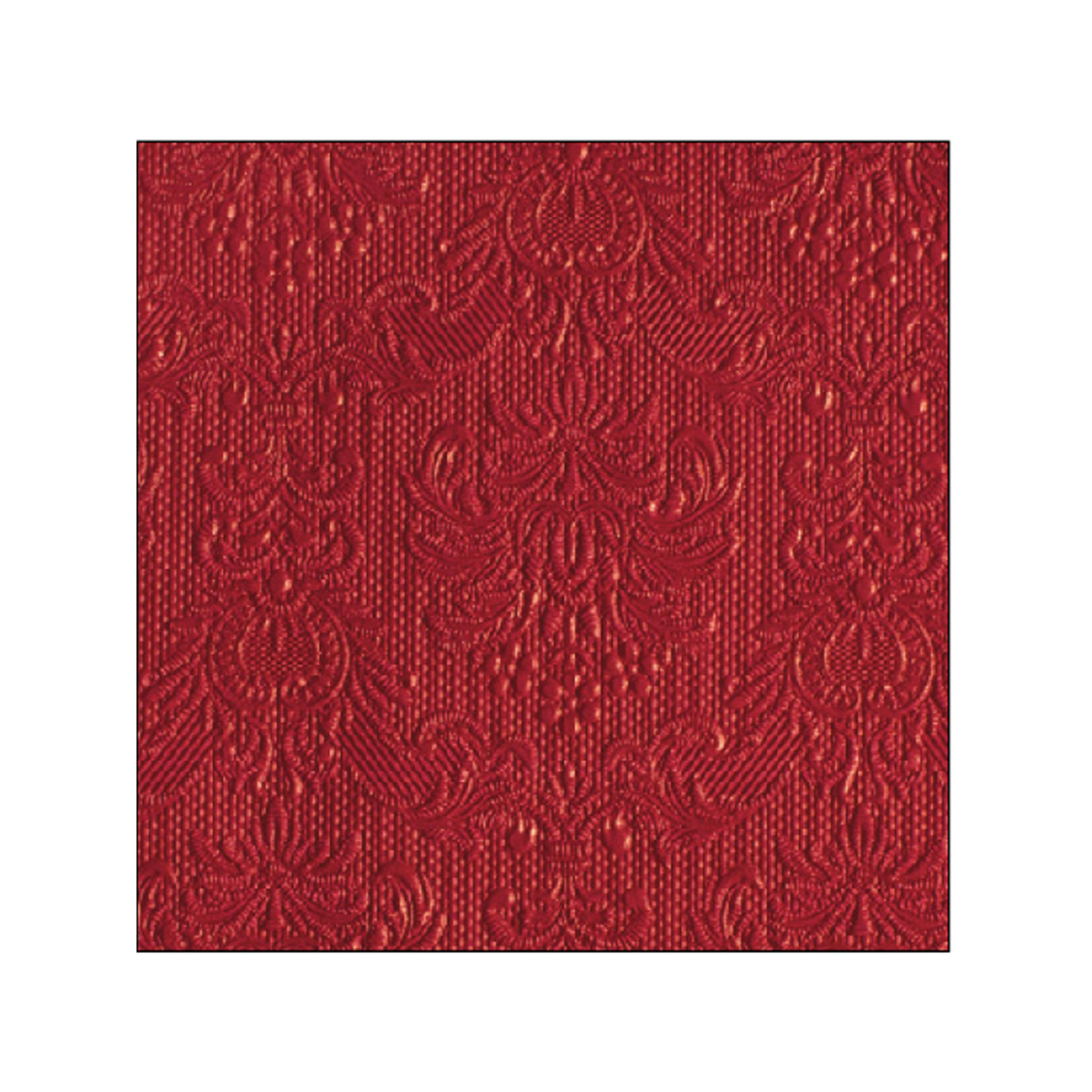Ambiente 12517577 χαρτοπετσέτες μικρές elegance red 25x25εκ. 20 τεμάχια 70g εικόνα 1