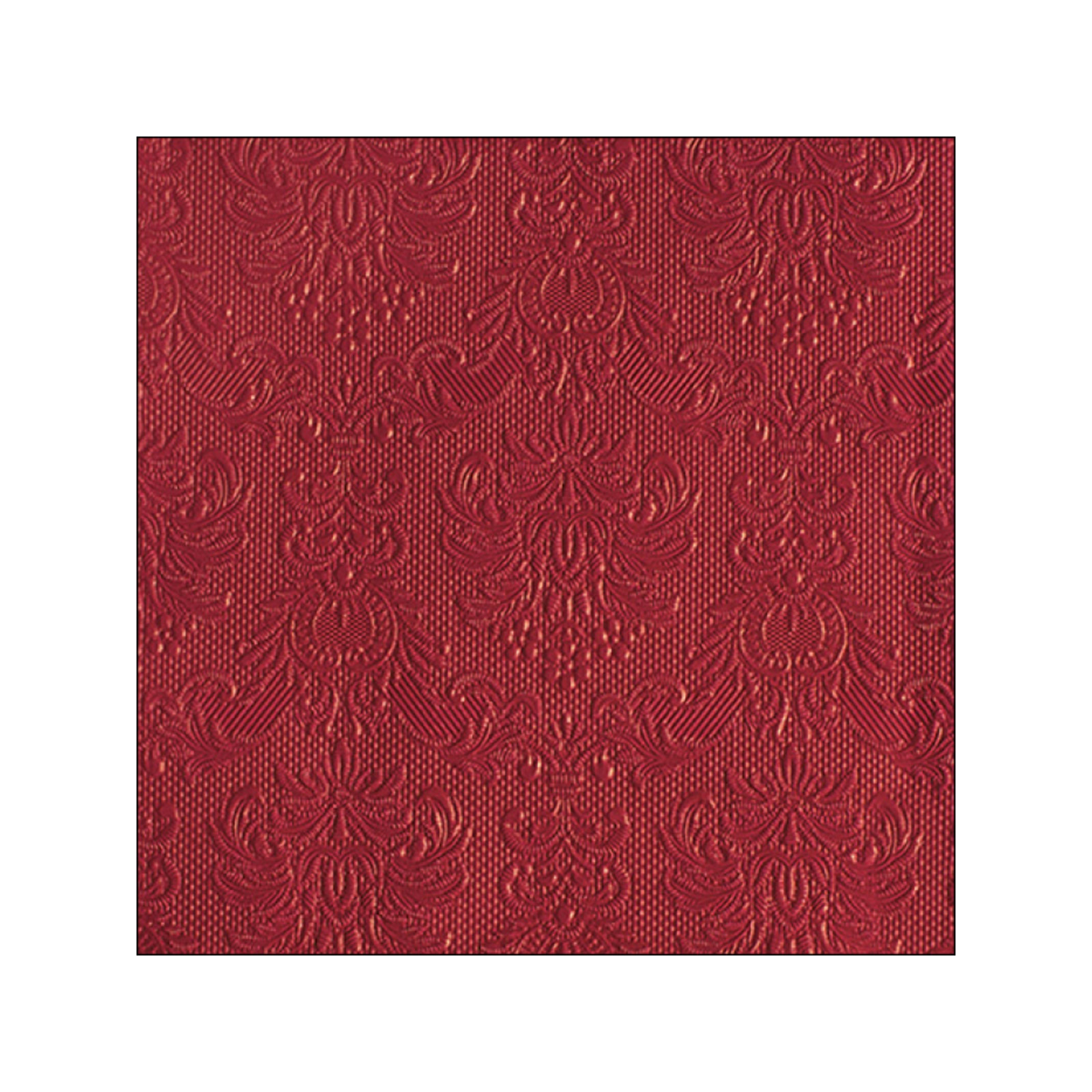 Ambiente 14017577 χαρτοπετσέτες μεγάλες elegance red 40x40εκ. 15 τεμάχια 130g εικόνα 1