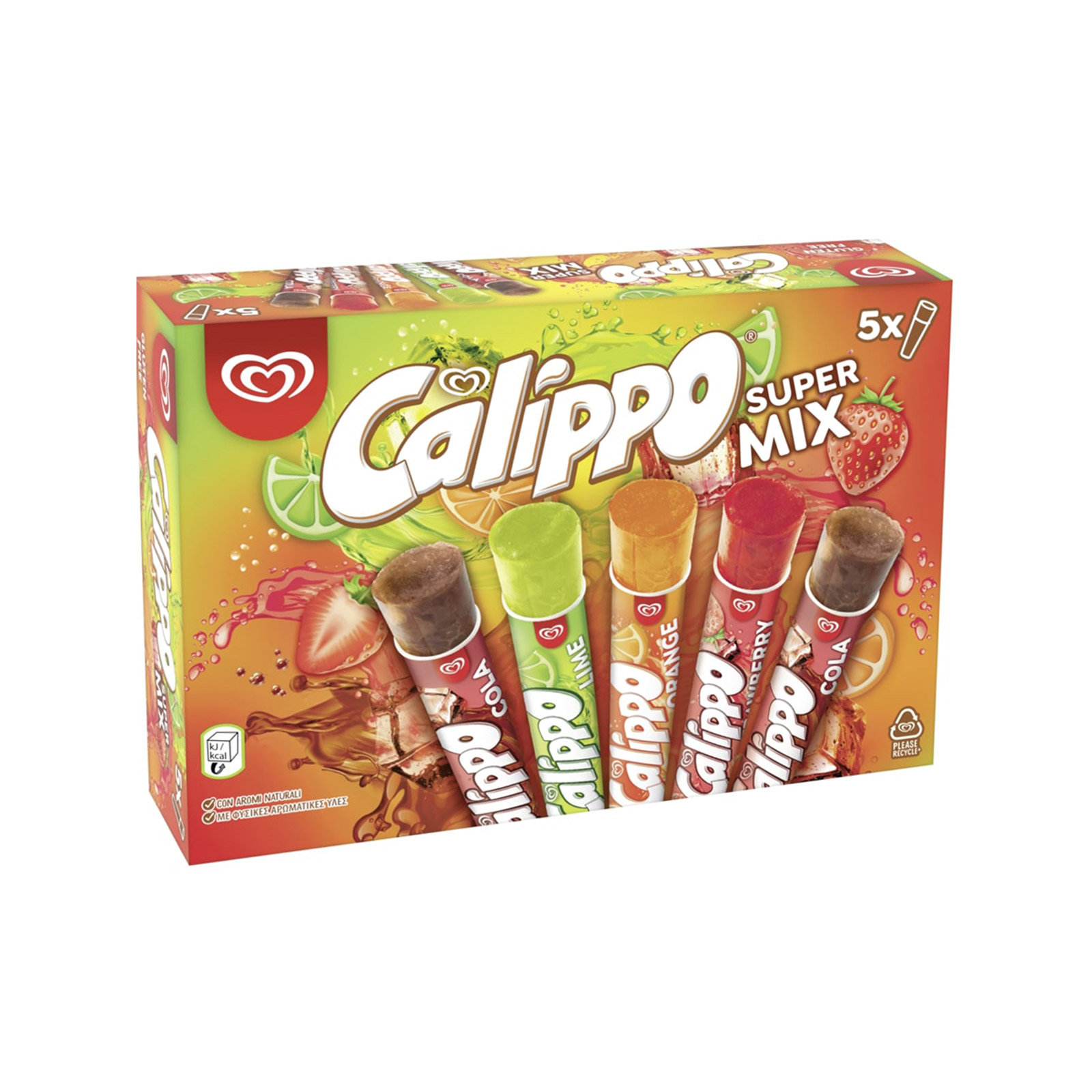 Calippo Calippo παγωτό πολυσυσκευασία supermix 5x0.105kg εικόνα 1