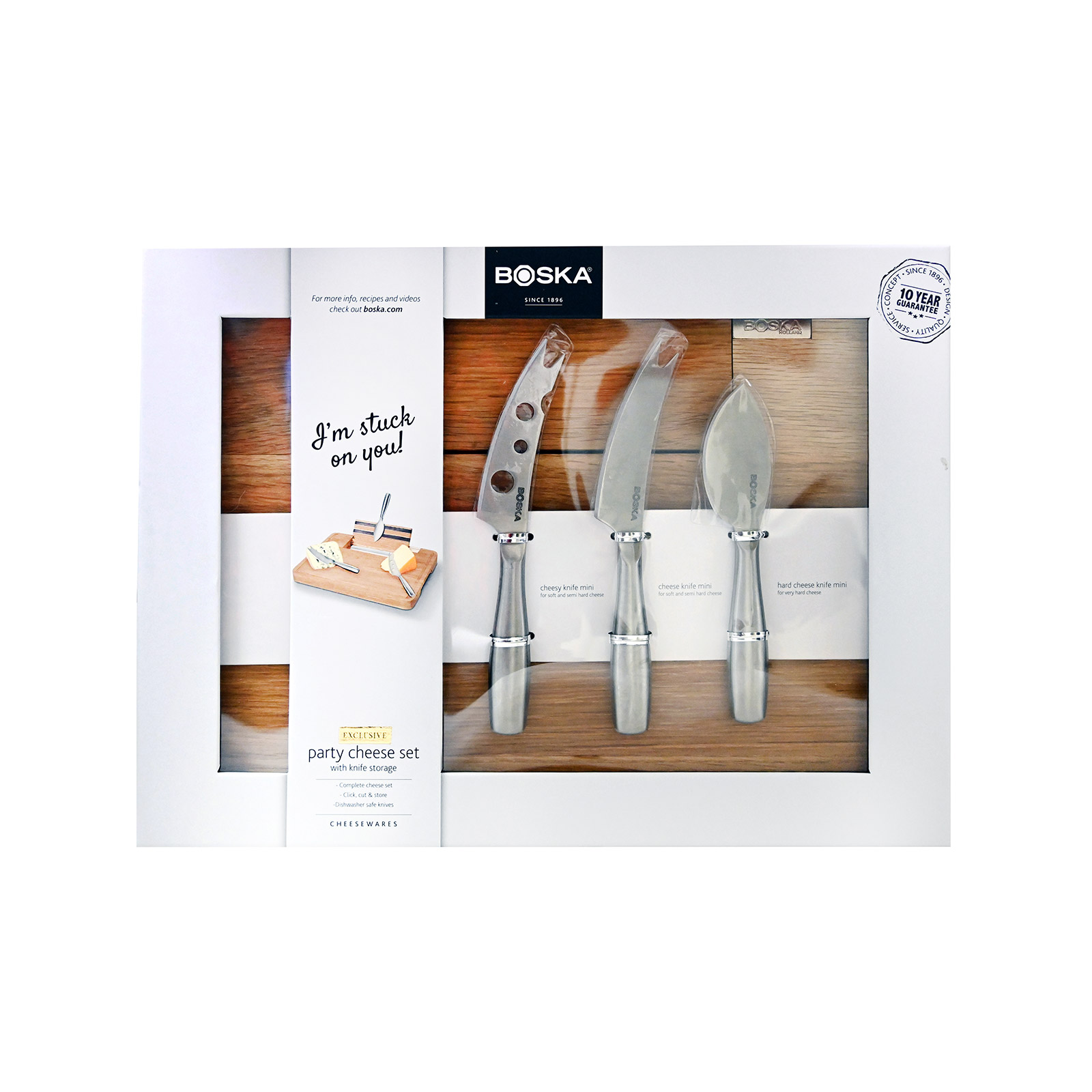 Boska 320083 πλατω ξύλινο σερβιρίσματος τυριού & μαχαιρια εικόνα 1