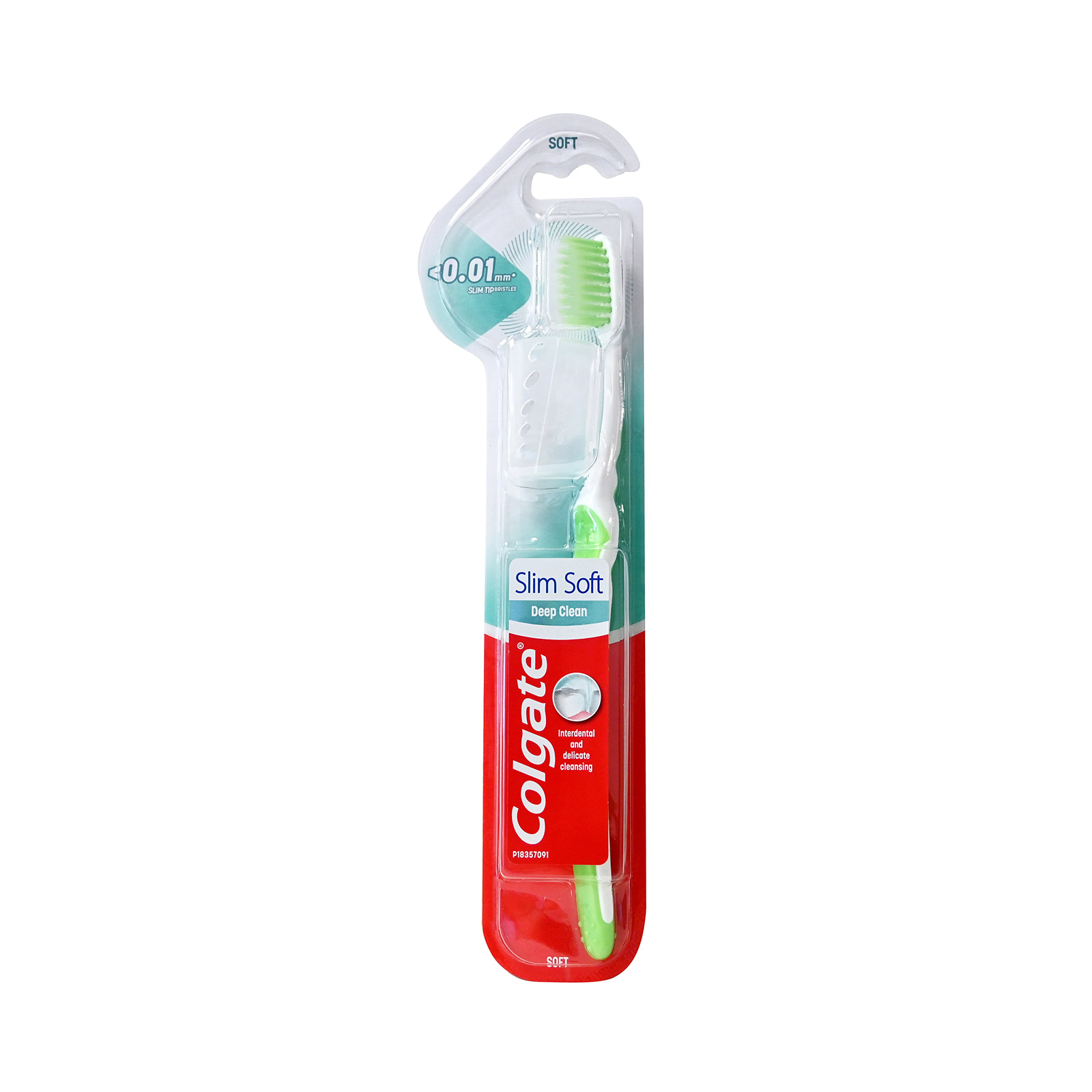 Colgate Slim Soft/ Ultra Compact οδοντόβουρτσα πράσινη / μαλακή εικόνα 1
