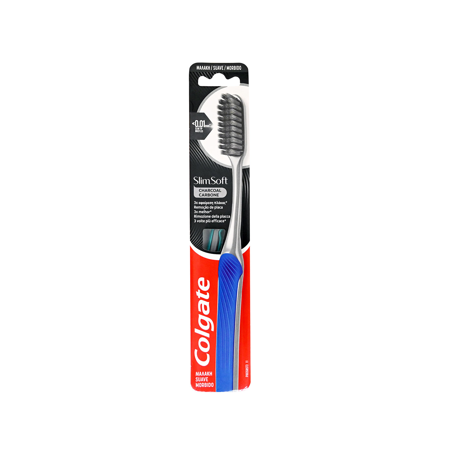 Colgate Slim Soft οδοντόβουρτσα charcoal πράσινο εικόνα 1