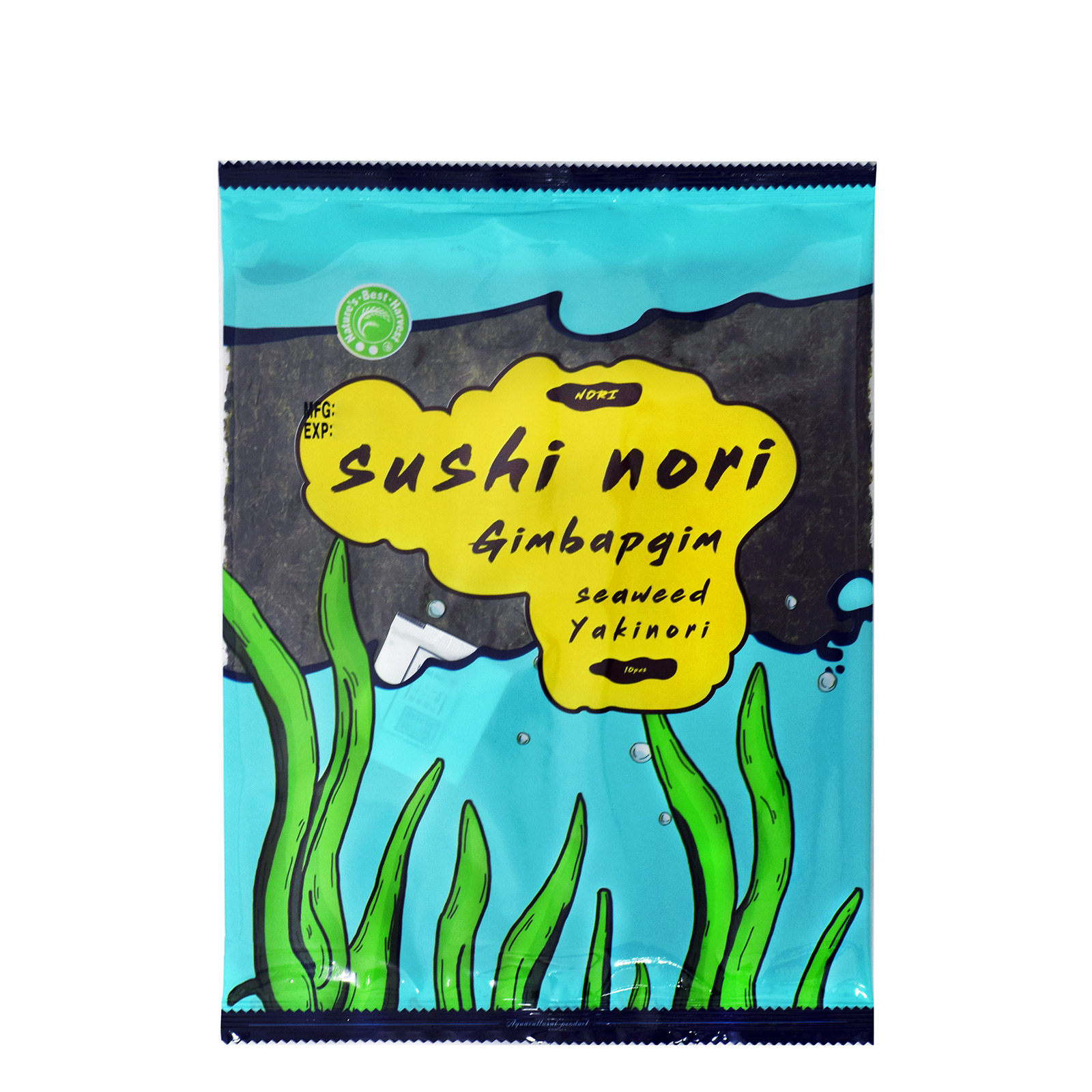 Nature's Best Harvest Sushi Nori φύλλο φυκιού για σούσι 10τεμ εικόνα 1