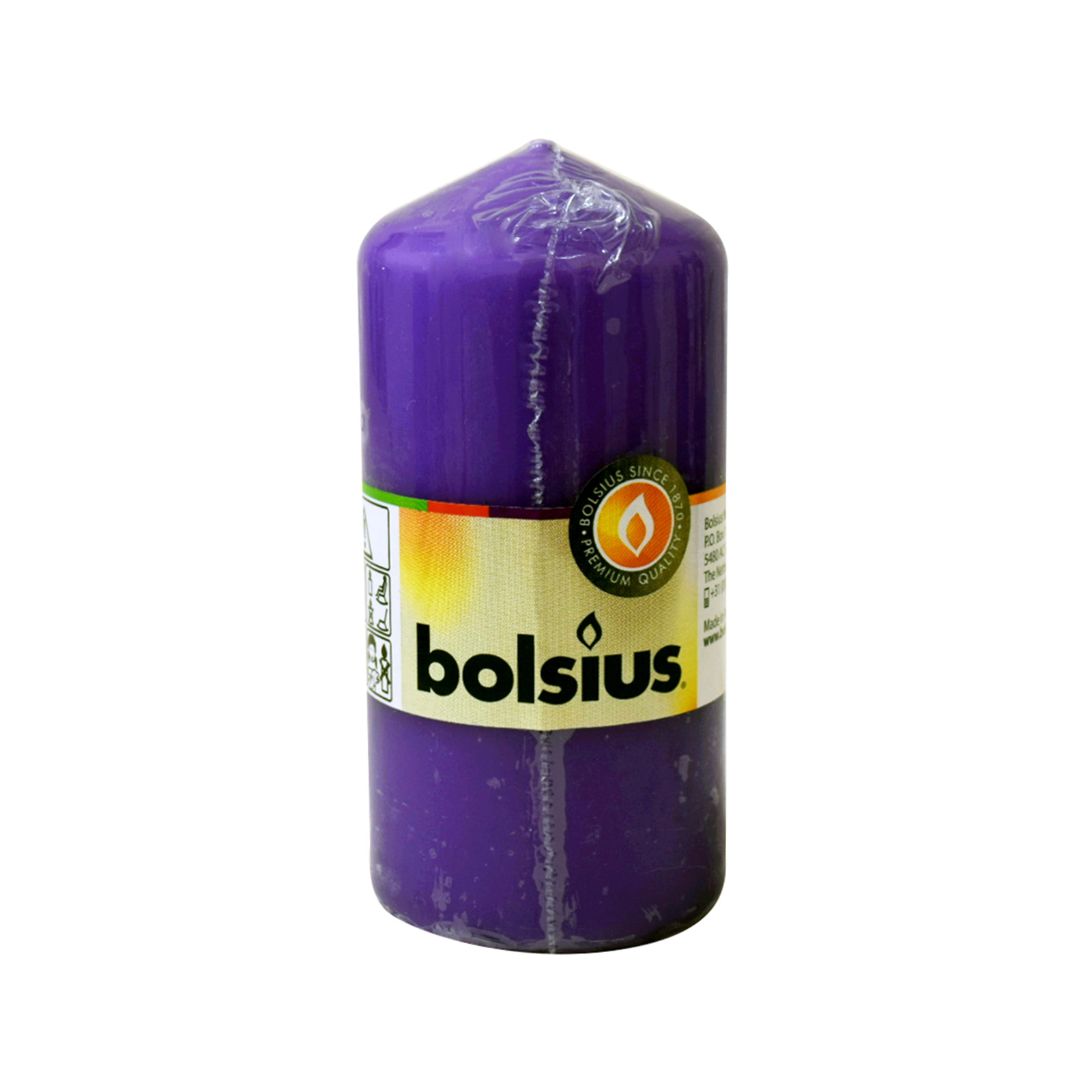 Bolsius 120/58 κερί κυλινδρικό violet εικόνα 1