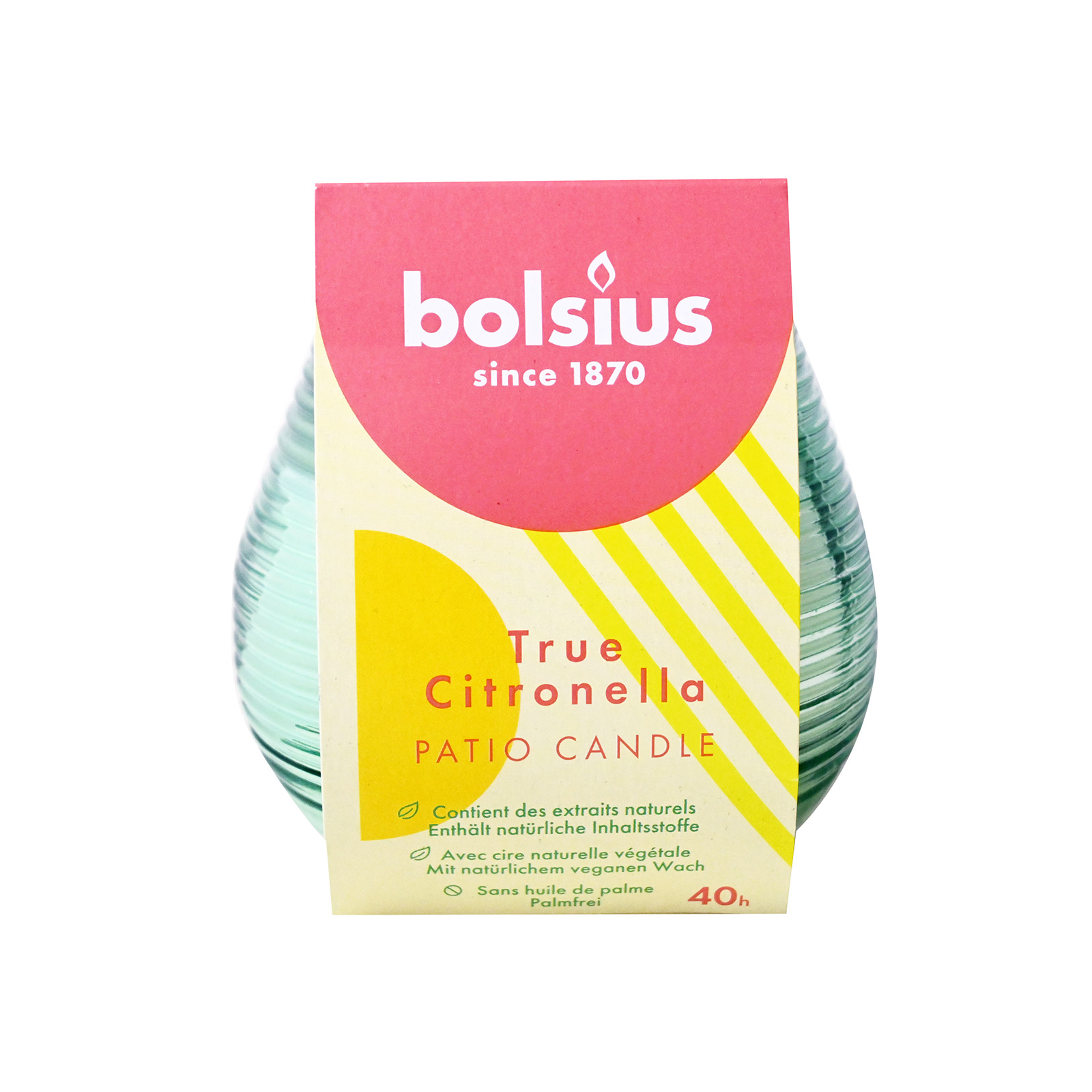 Bolsius 94/91 κερί εξωτερικού χώρου citronella εικόνα 1