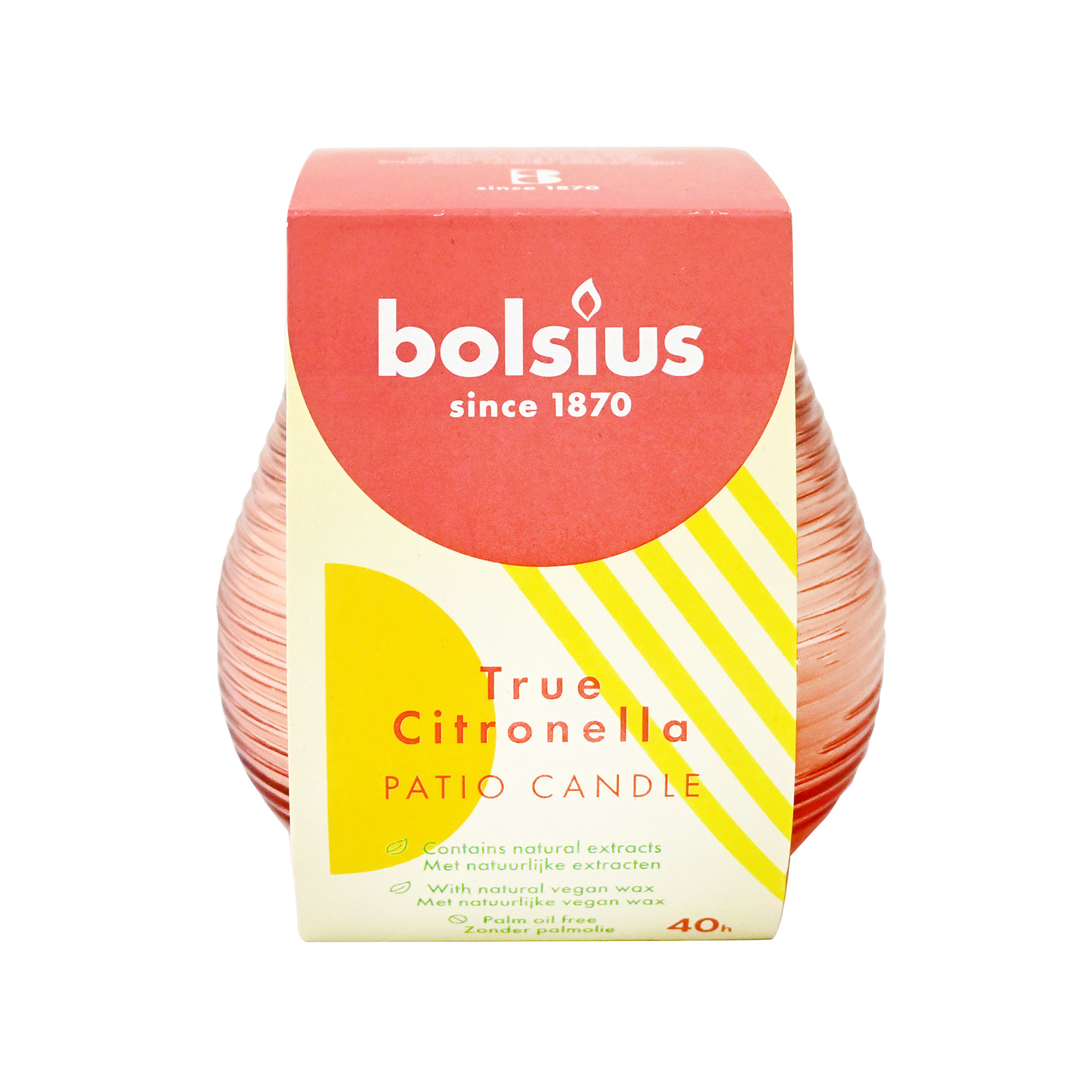 Bolsius 94/91 κερί εξωτερικού χώρου citronella εικόνα 1