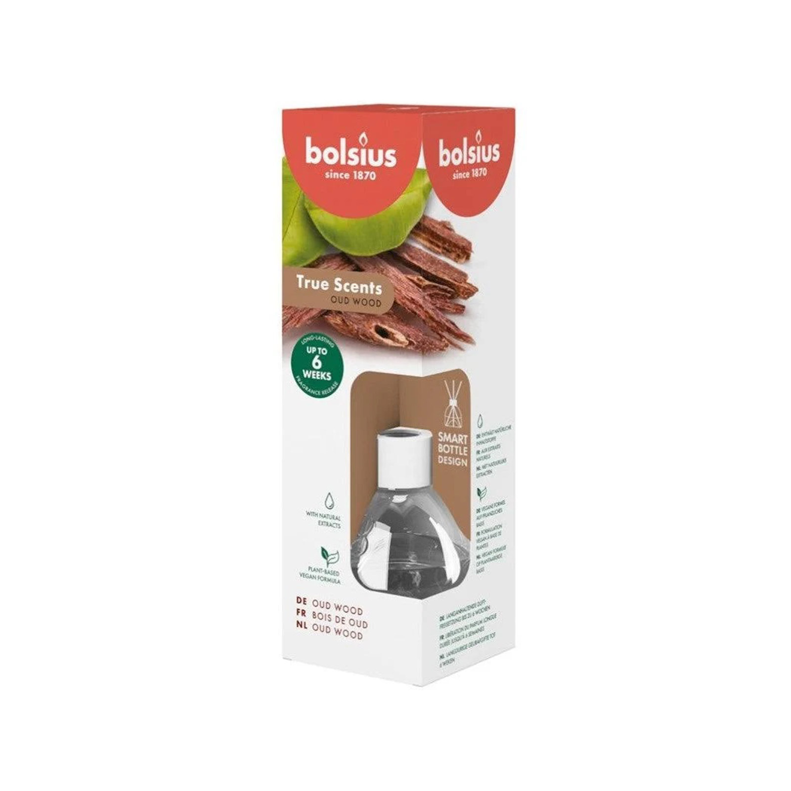 Bolsius True Scents αρωματικό χώρου oud wood 60ml εικόνα 1