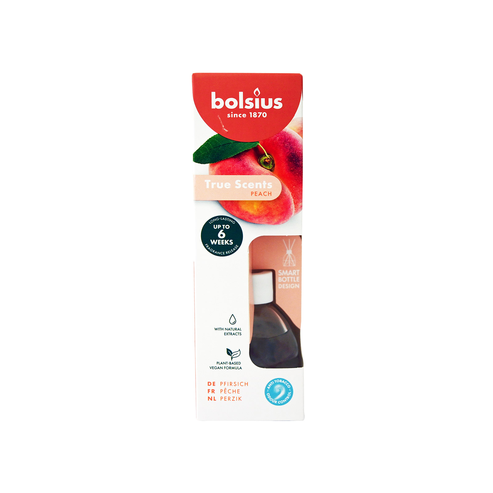 Bolsius True Scents αρωματικό χώρου peach 60ml εικόνα 1