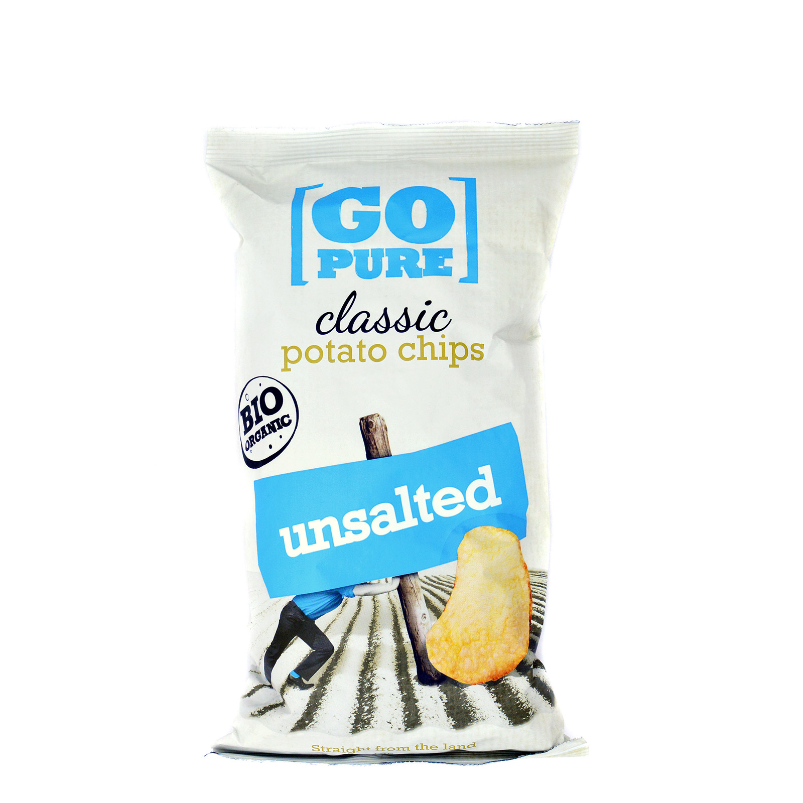 Go Pure Classic τσιπς πατατάκια unsalted 125g εικόνα 1