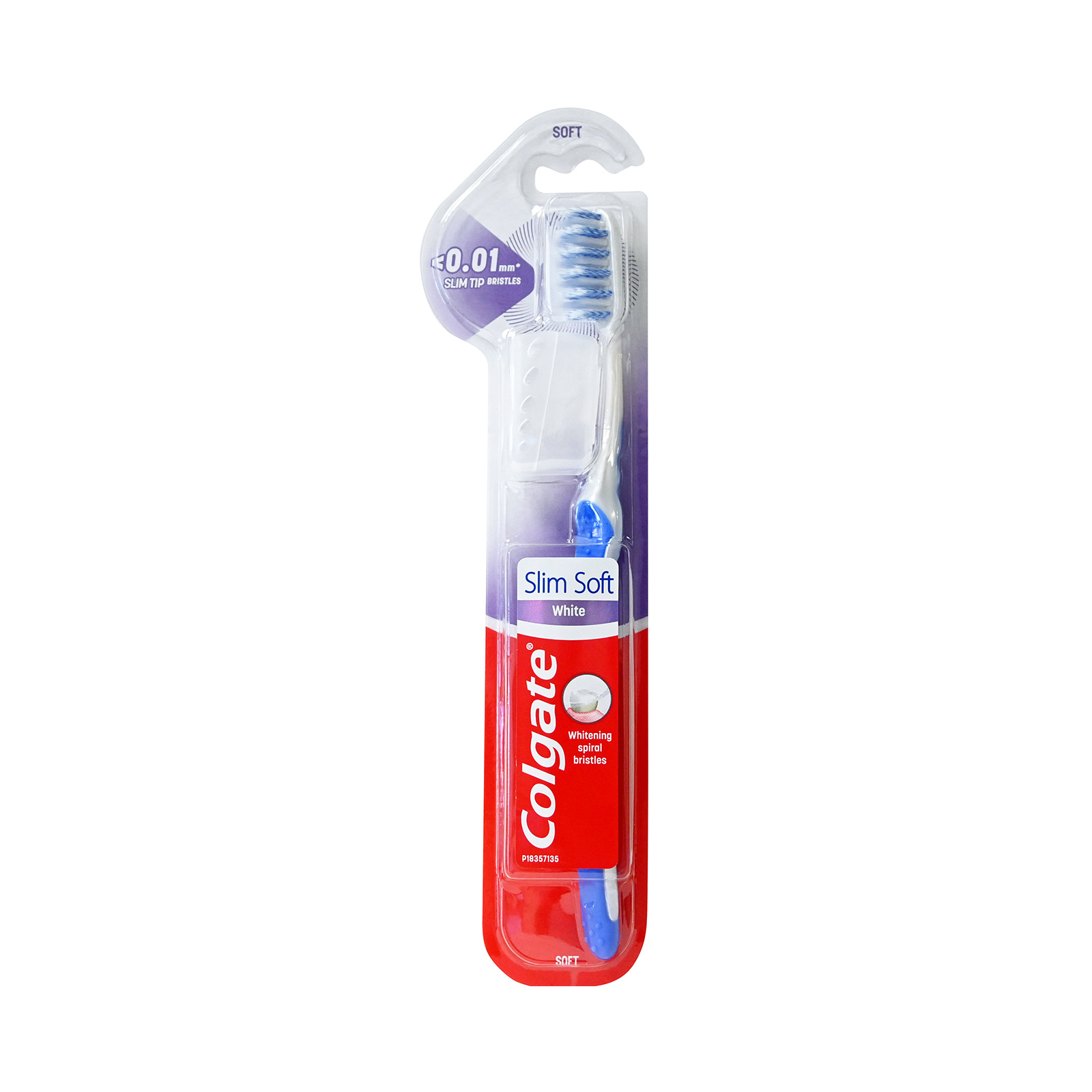Colgate Slim Soft White οδοντόβουρτσα μπλε/ μαλακή εικόνα 1