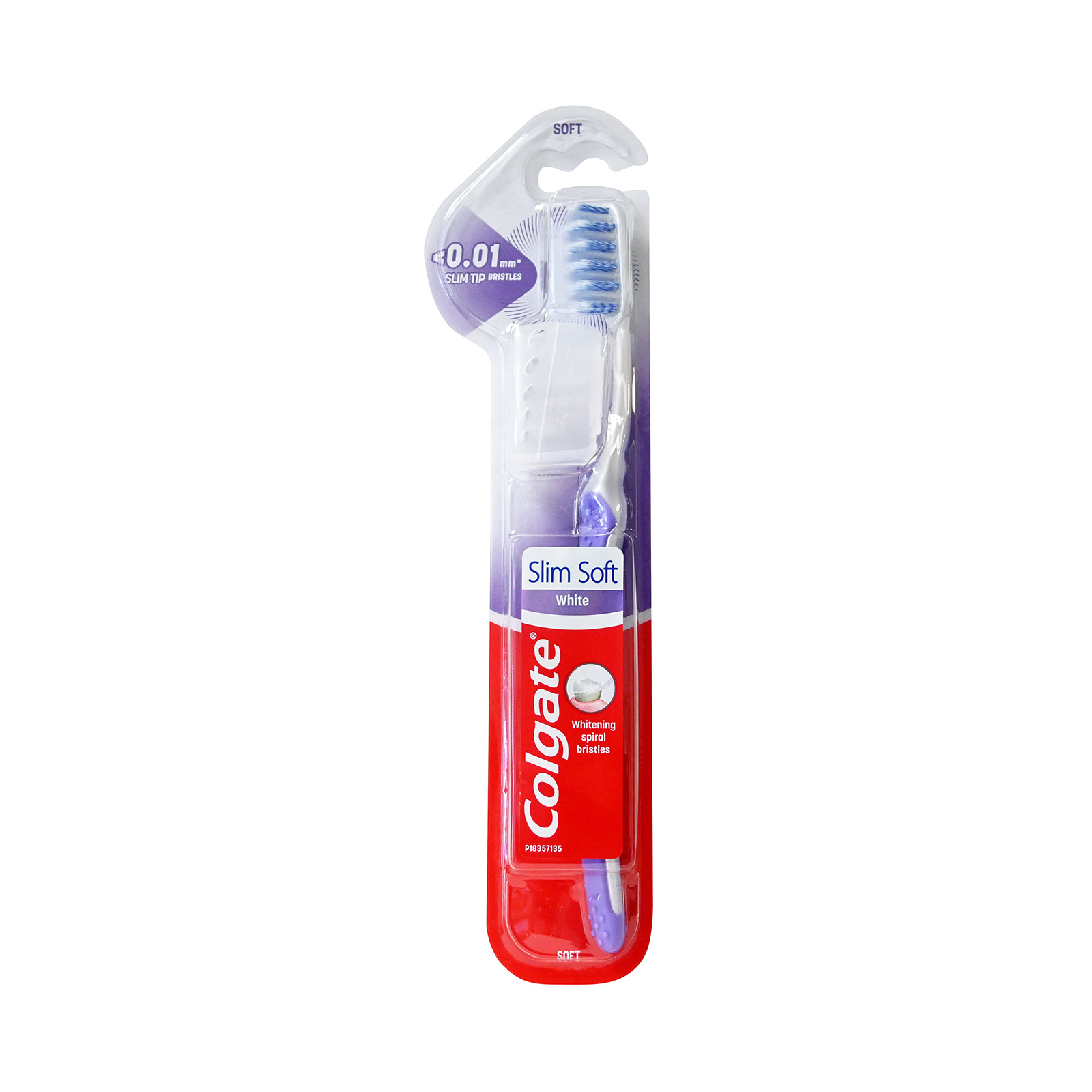 Colgate Slim Soft White οδοντόβουρτσα μωβ/ μαλακή εικόνα 1