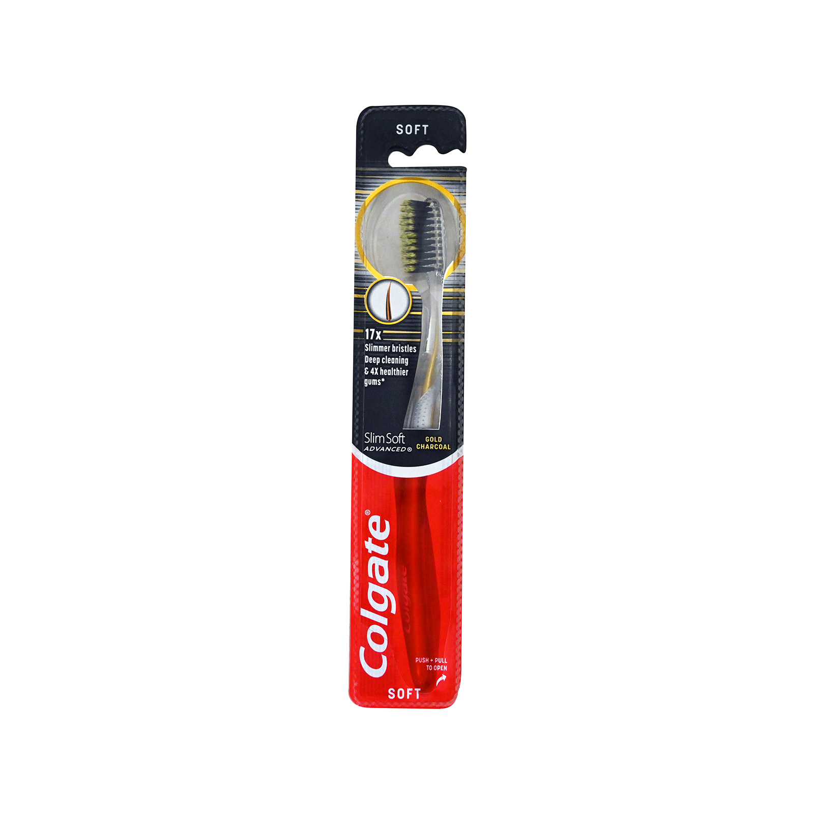 Colgate Slim Soft Advanced Gold οδοντόβουρτσα soft/ χρυσό - κόκκινο εικόνα 1