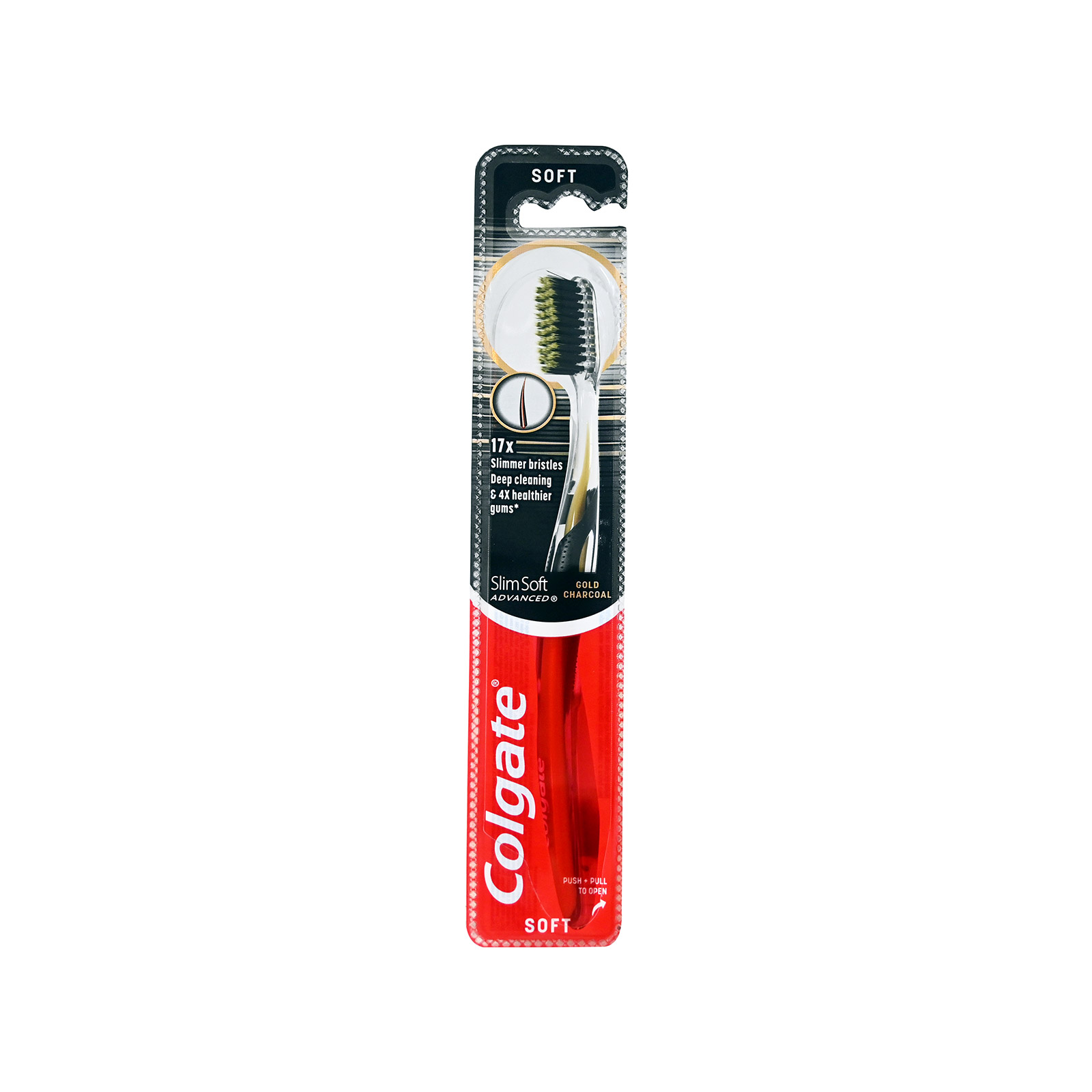Colgate Slim Soft Advanced Gold οδοντόβουρτσα soft / χρυσό - μαύρο εικόνα 1