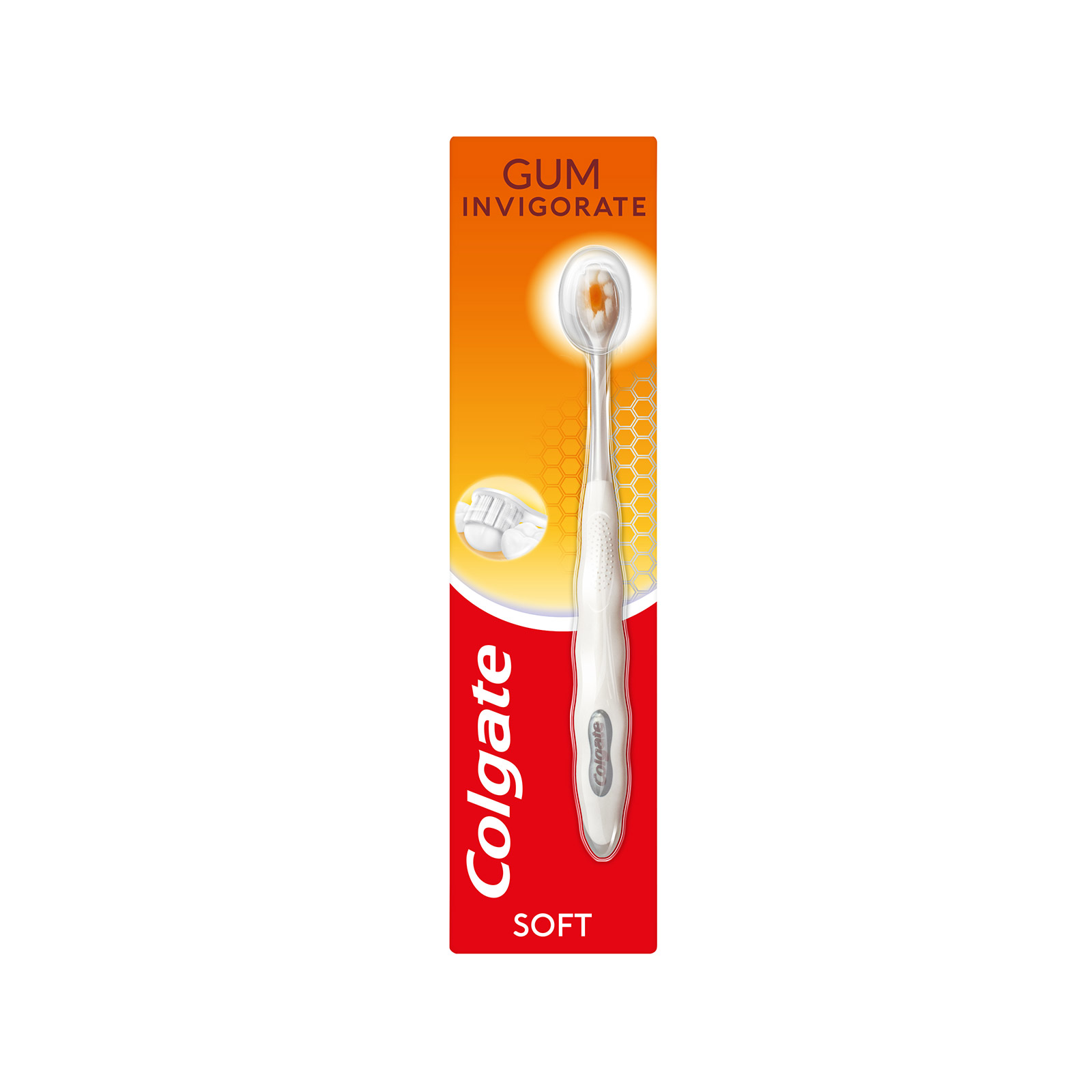 Colgate Gum Invigorate οδοντόβουρτσα soft/ άσπρη εικόνα 1